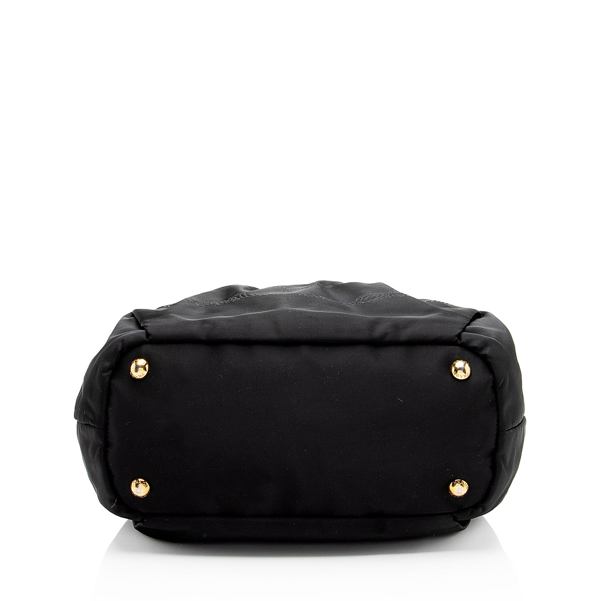 Prada Tessuto Logo Bow Tote