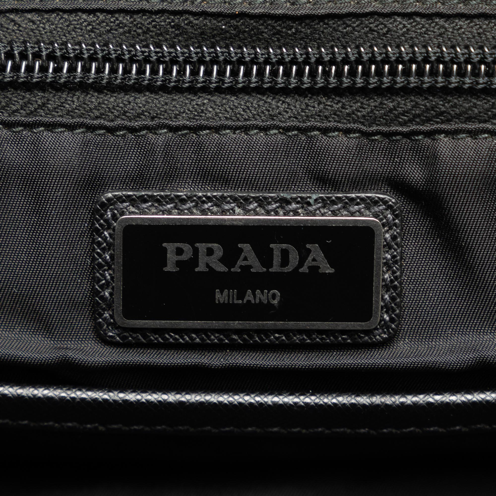 Prada Tessuto Logo Patch Crossbody Bag (SHG-E8Fn5r)