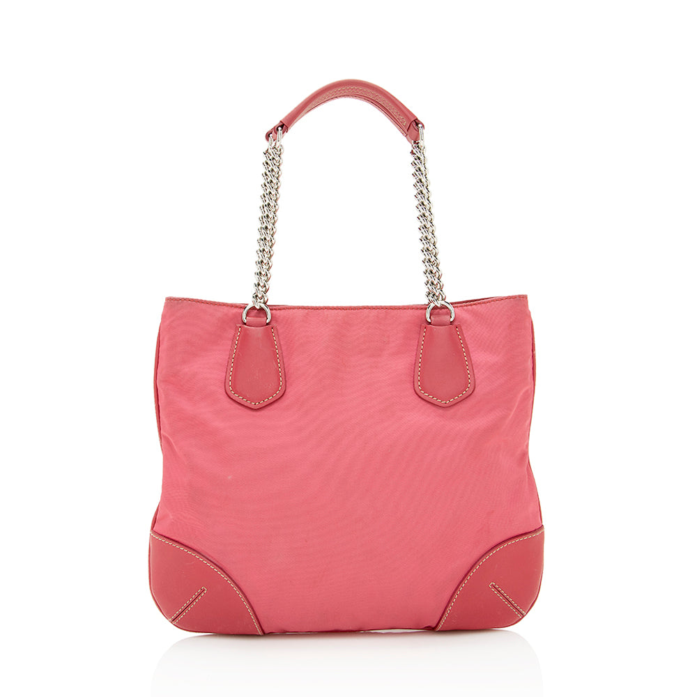 Prada Tessuto Chain Mini Tote (SHF-21723)