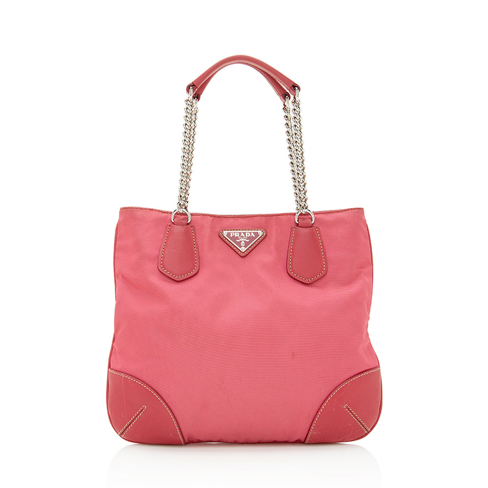 Prada Tessuto Chain Mini Tote (SHF-21723)