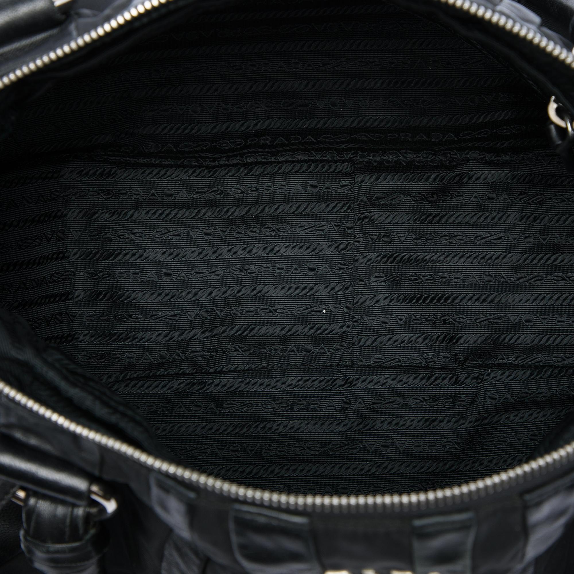 Prada Tessuto Nappa Waves Handbag