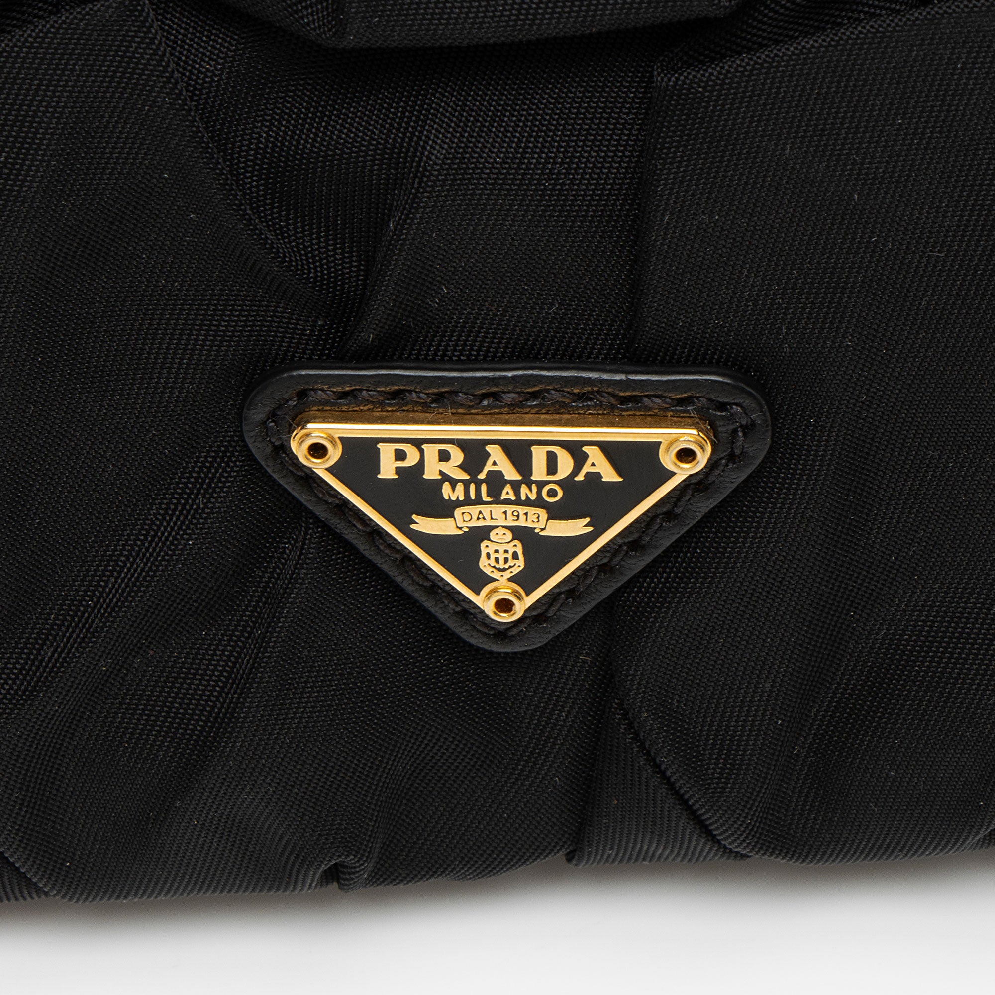 Prada Tessuto Origami Diamond Pleated Clutch
