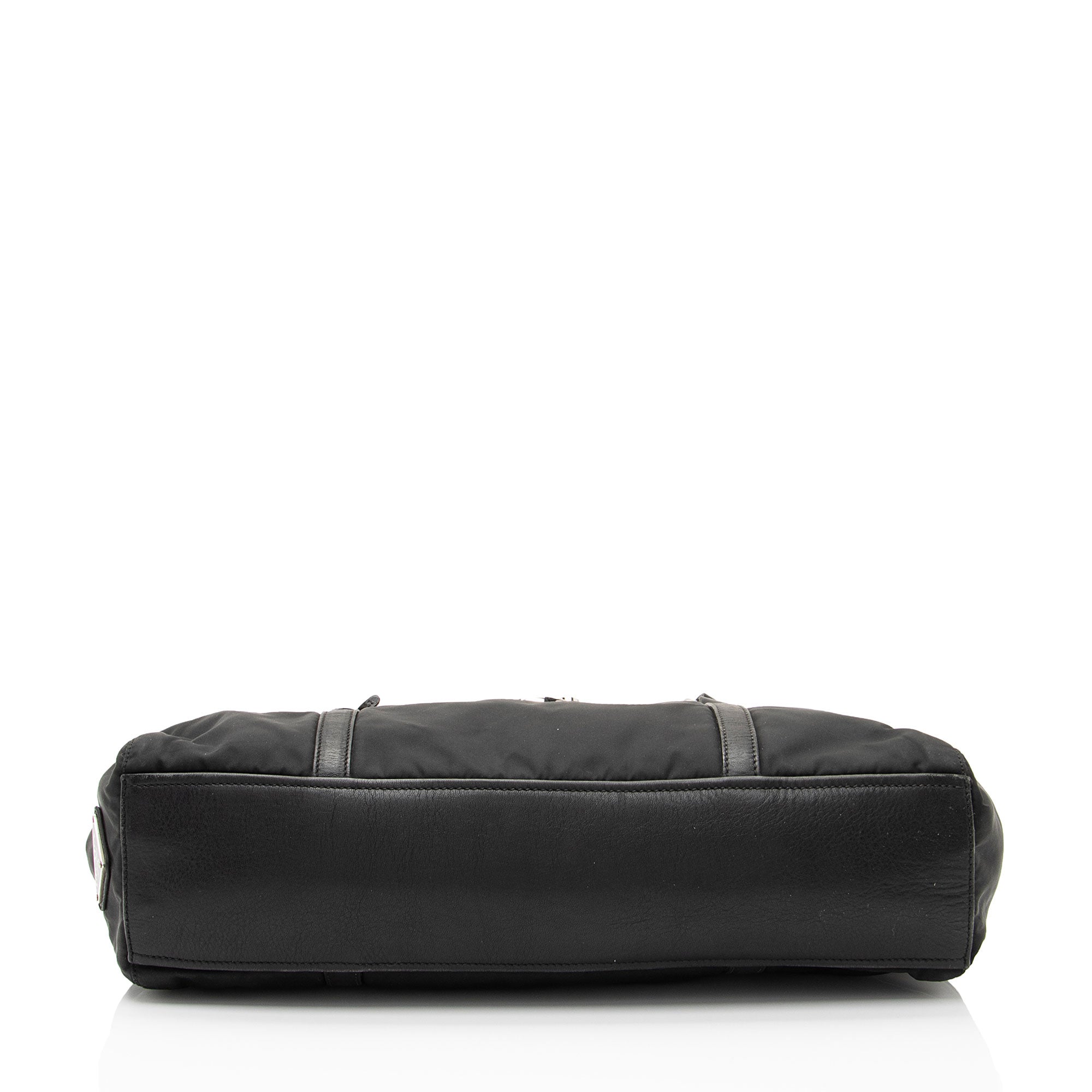 Prada Tessuto Pushlock Foldover Satchel (SHF-npkPQP)