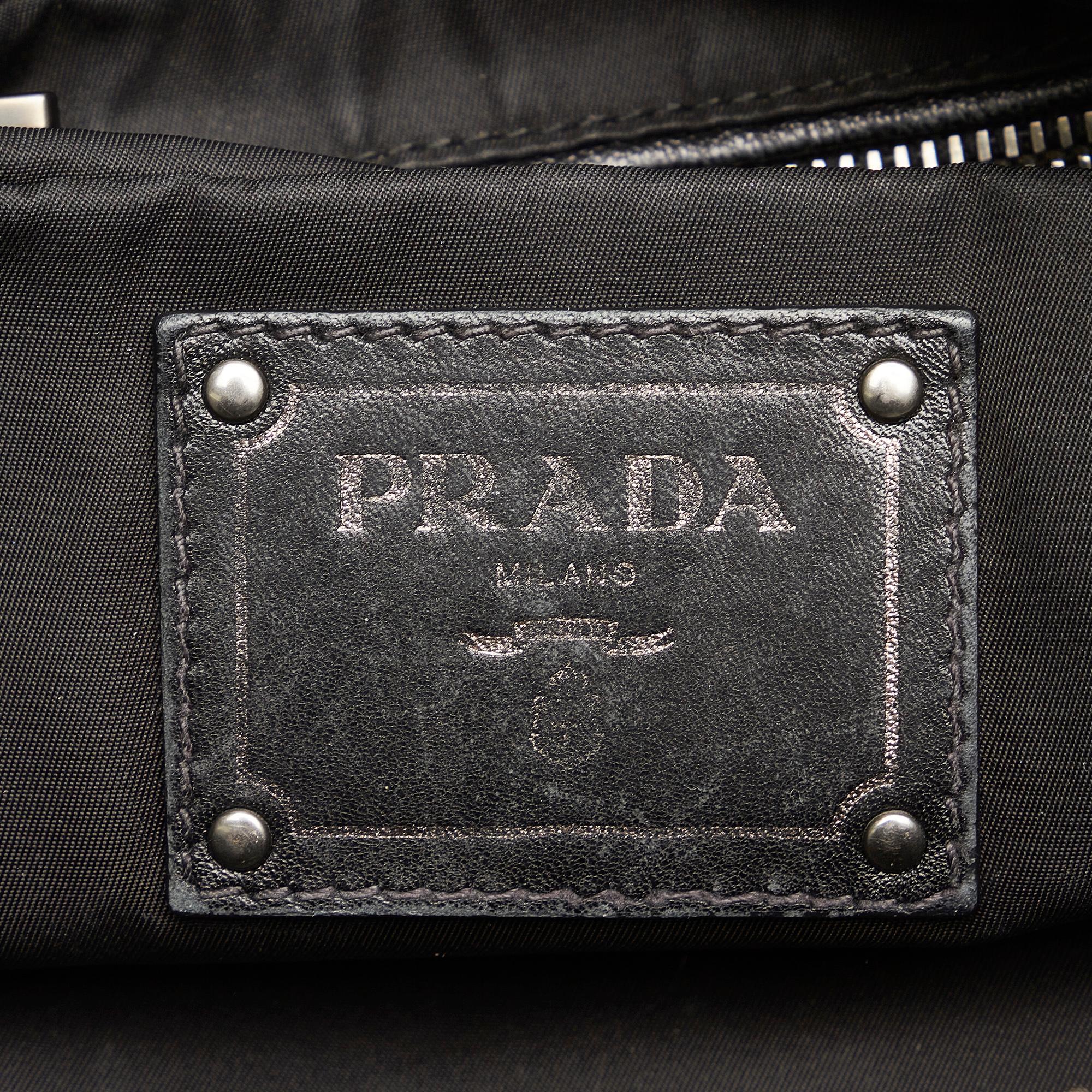 Prada Tessuto Reversible Satchel (SHG-ulU4Wd)