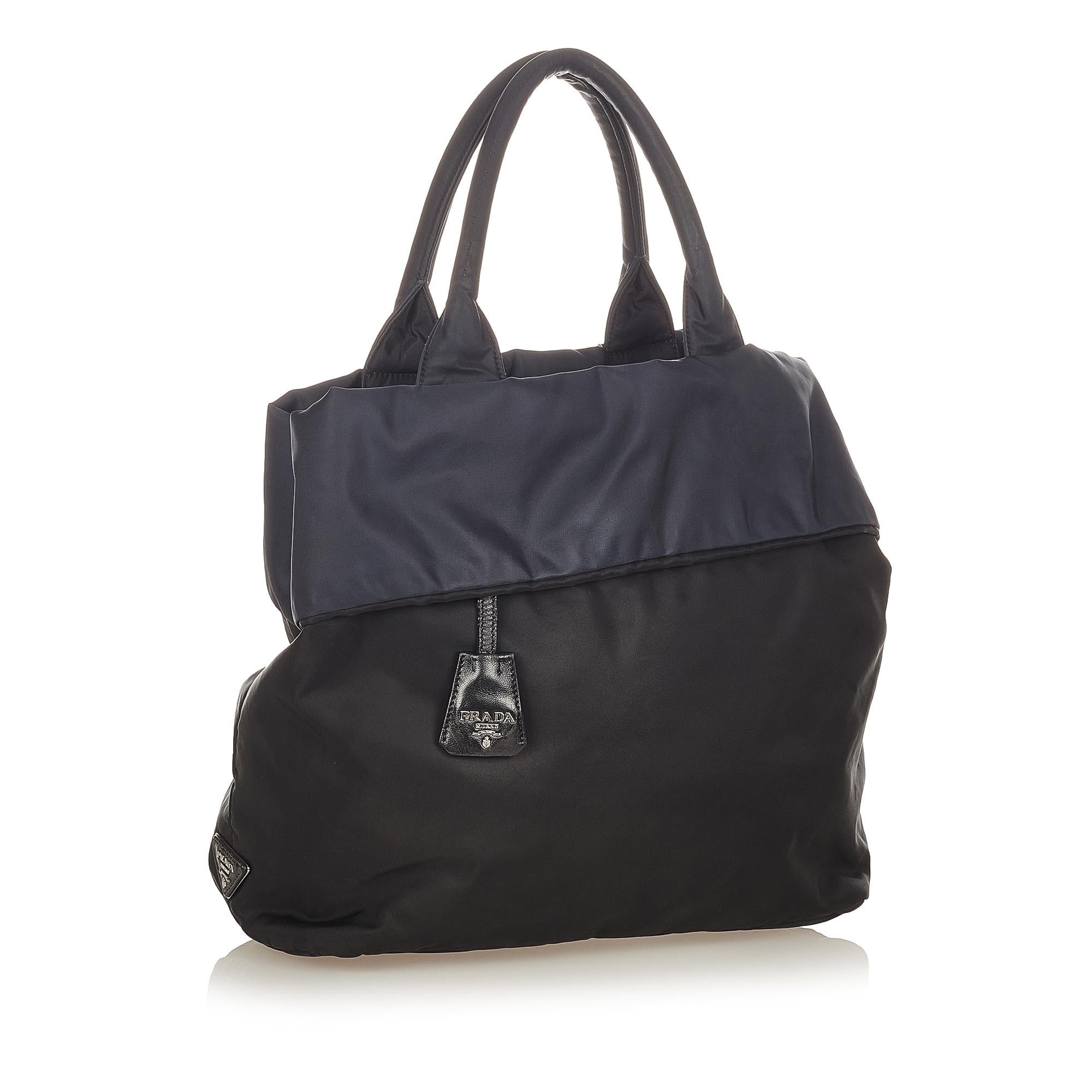 Prada Tessuto Reversible Satchel (SHG-8LpDGC)