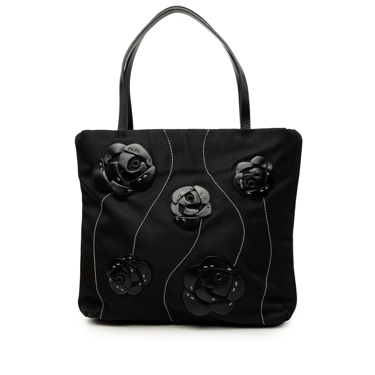 Prada Tessuto Rosette Tote