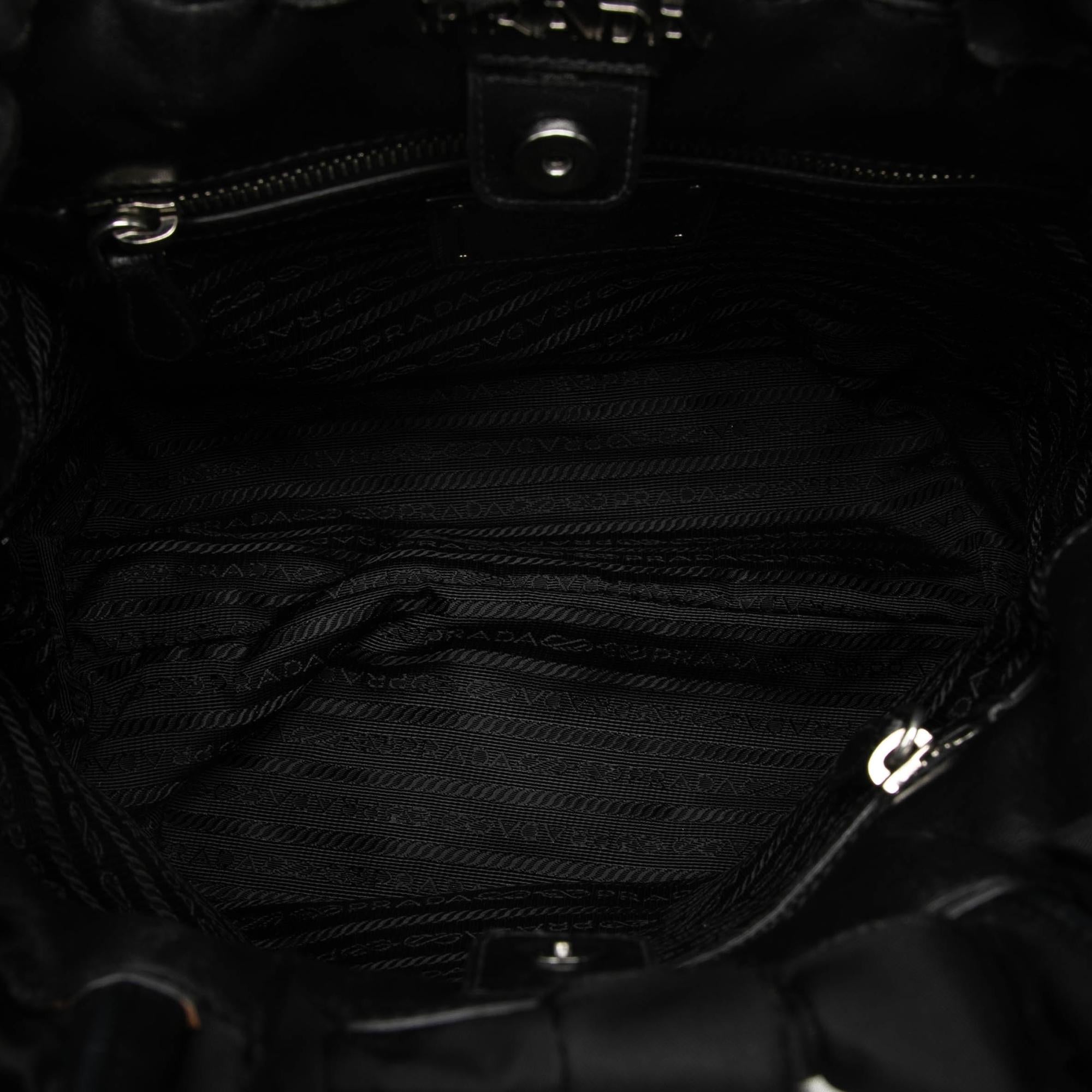 Prada Tessuto Ruffle Tote