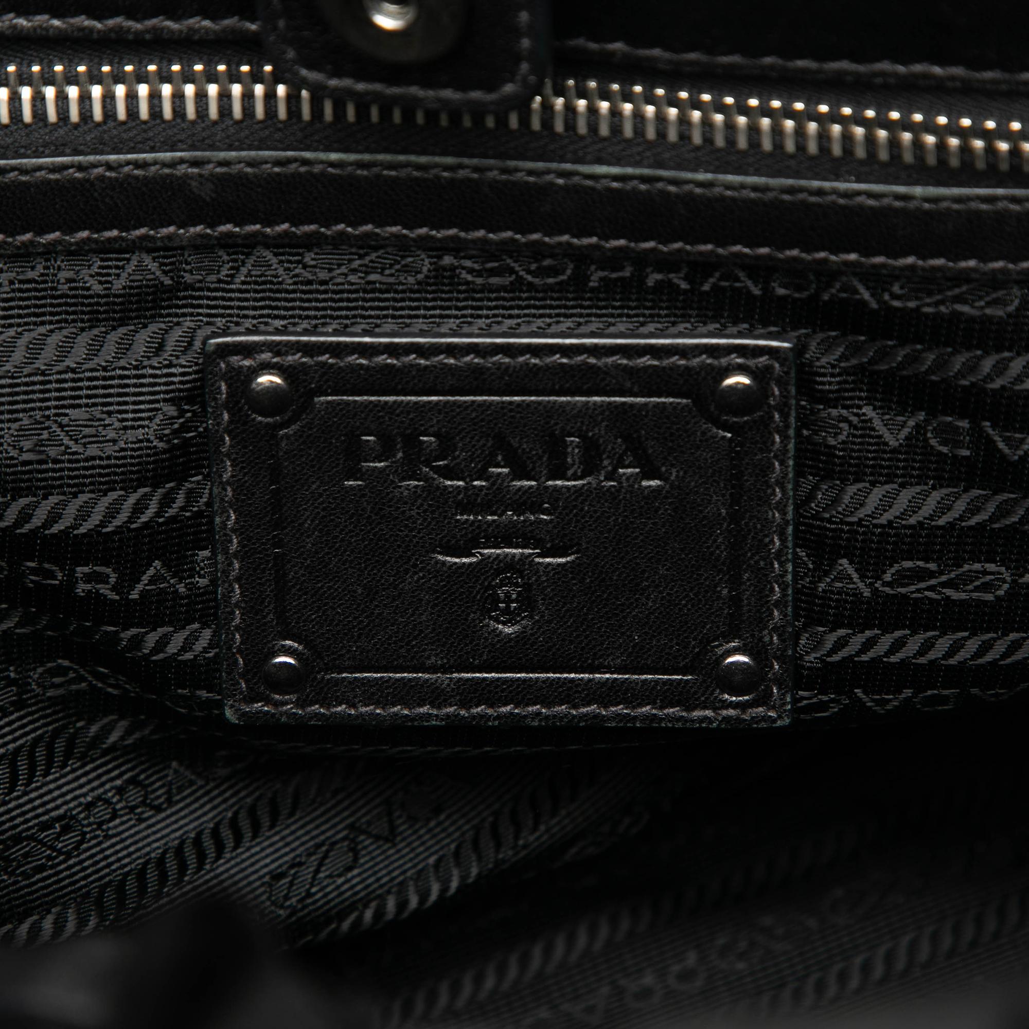 Prada Tessuto Ruffle Tote