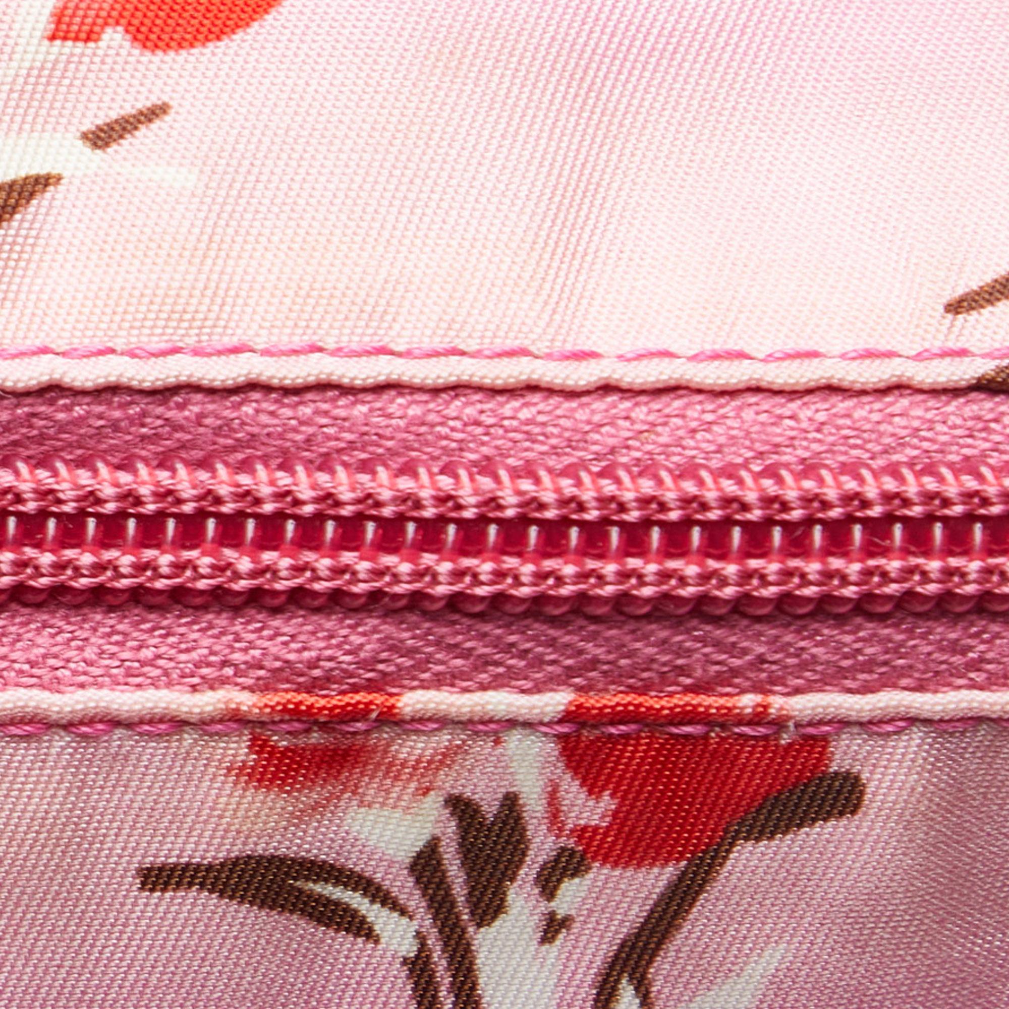 Prada Tessuto Stampato Floral Tote Bag (SHG-UzoEnp)
