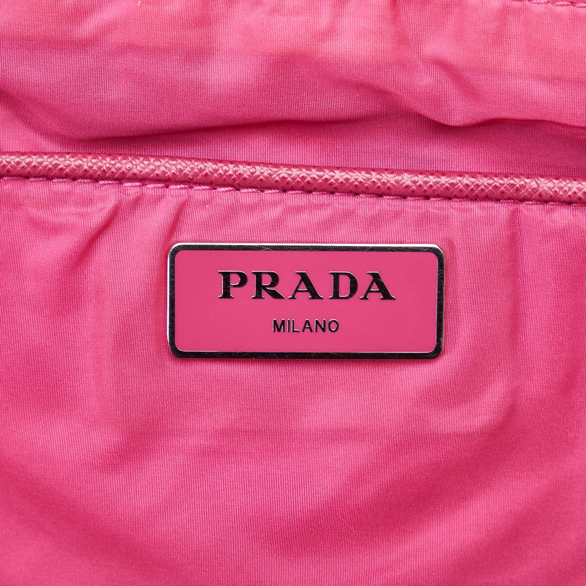 Prada Tessuto Stampato Floral Tote Bag (SHG-UzoEnp)