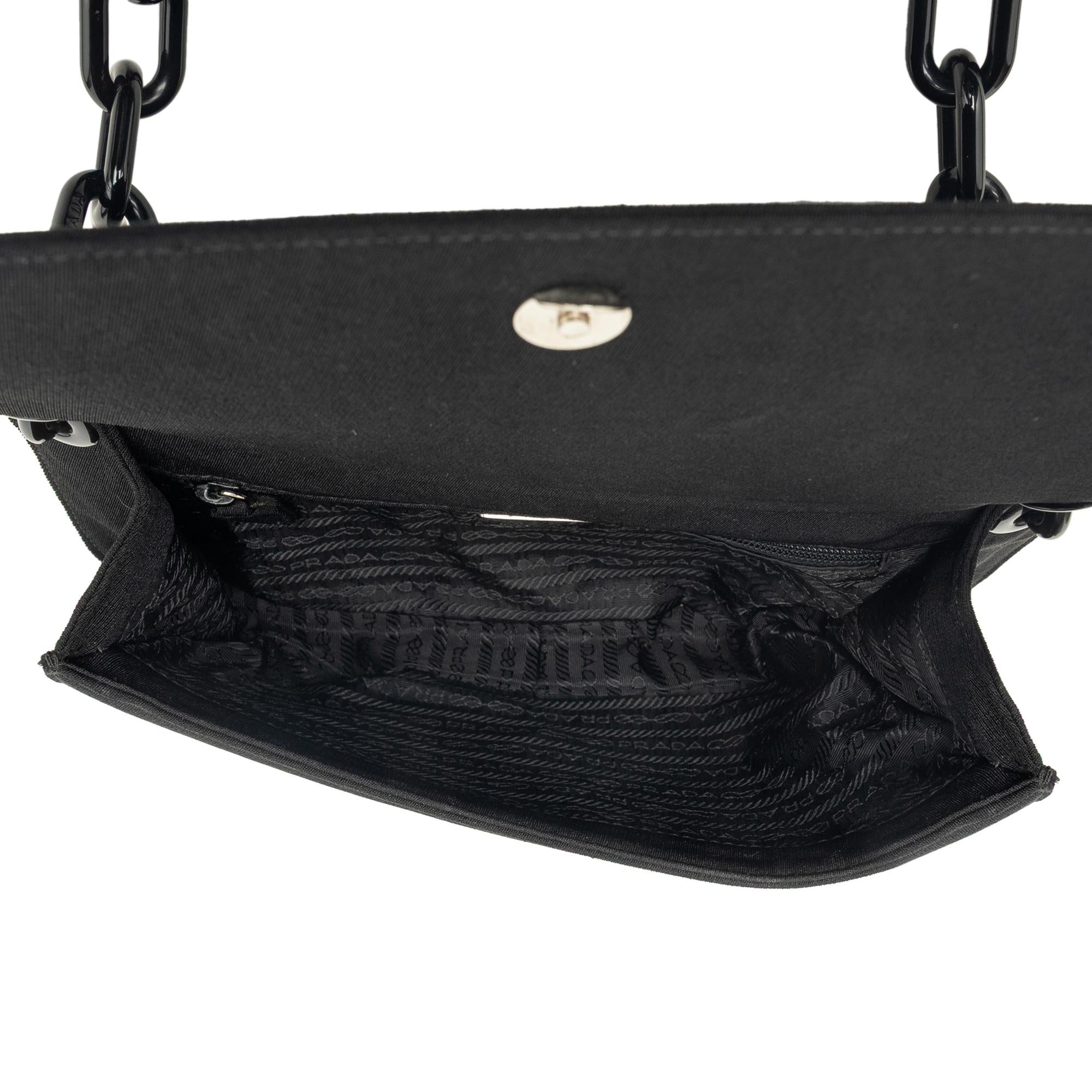 Prada Tessuto Swing Chain Shoulder Bag