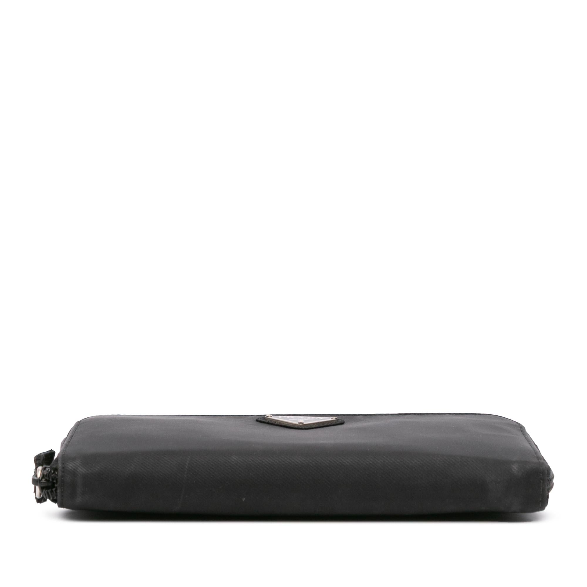 Prada Tessuto Zip Around Long Wallet