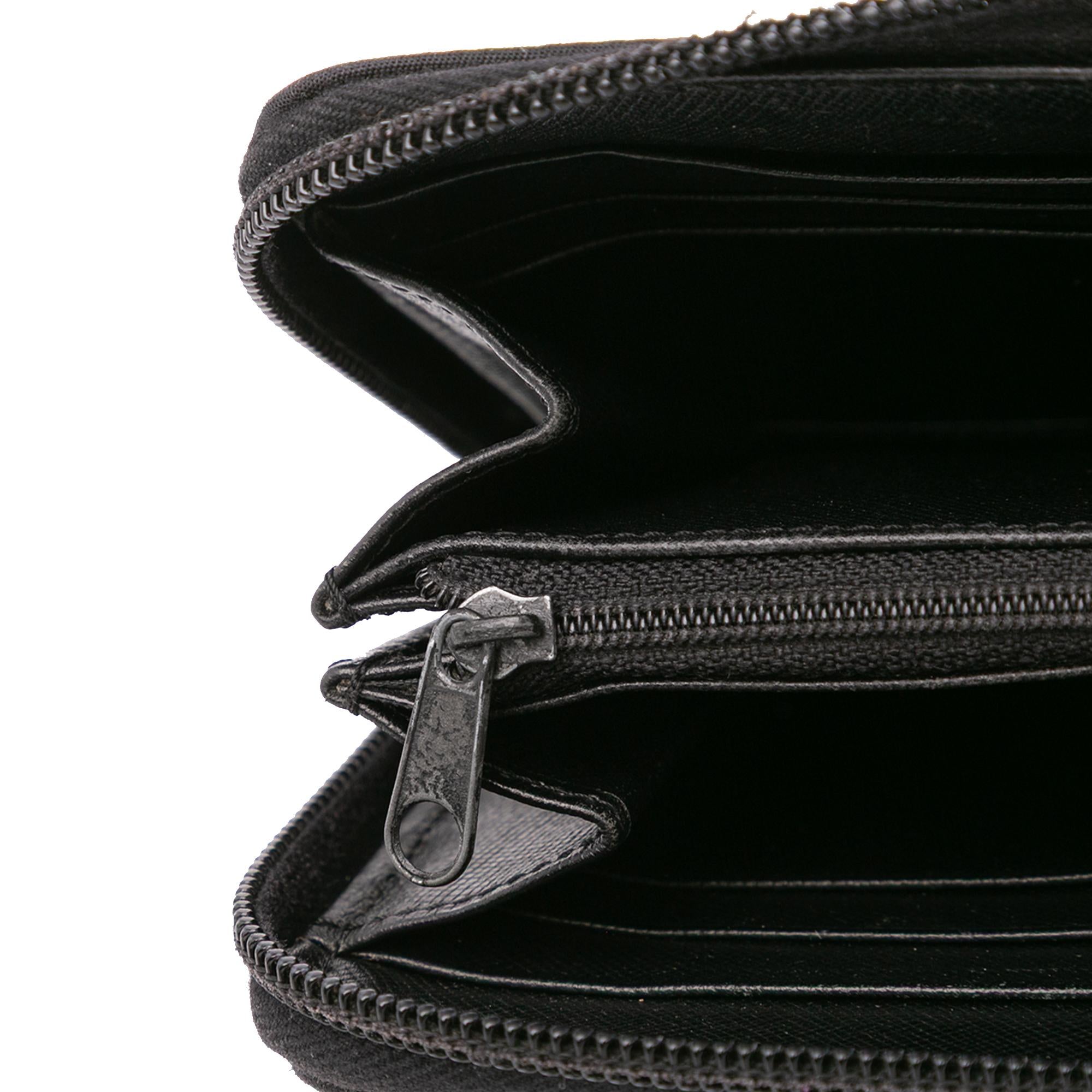 Prada Tessuto Zip Around Long Wallet