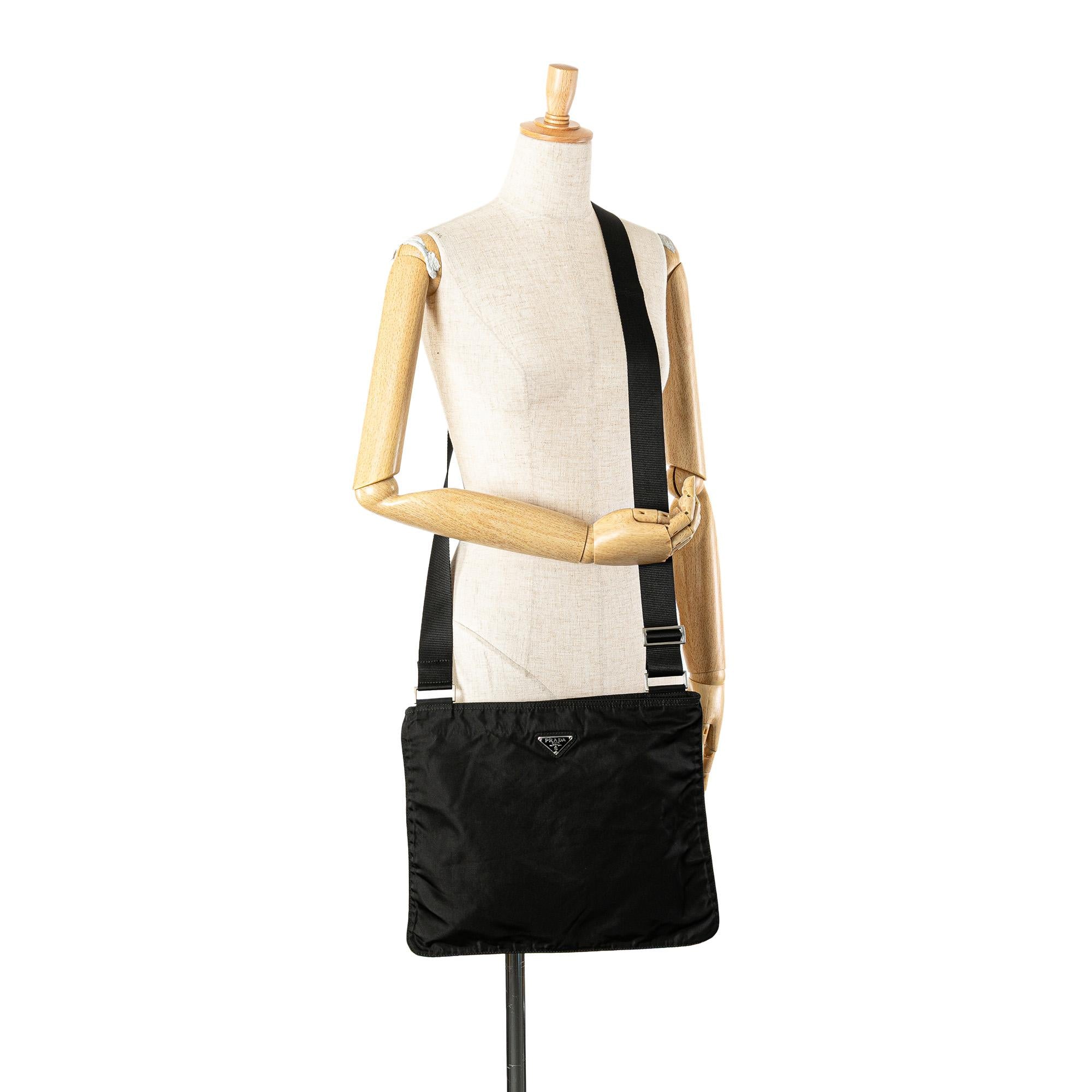 Prada Tessuto Zip Top Crossbody
