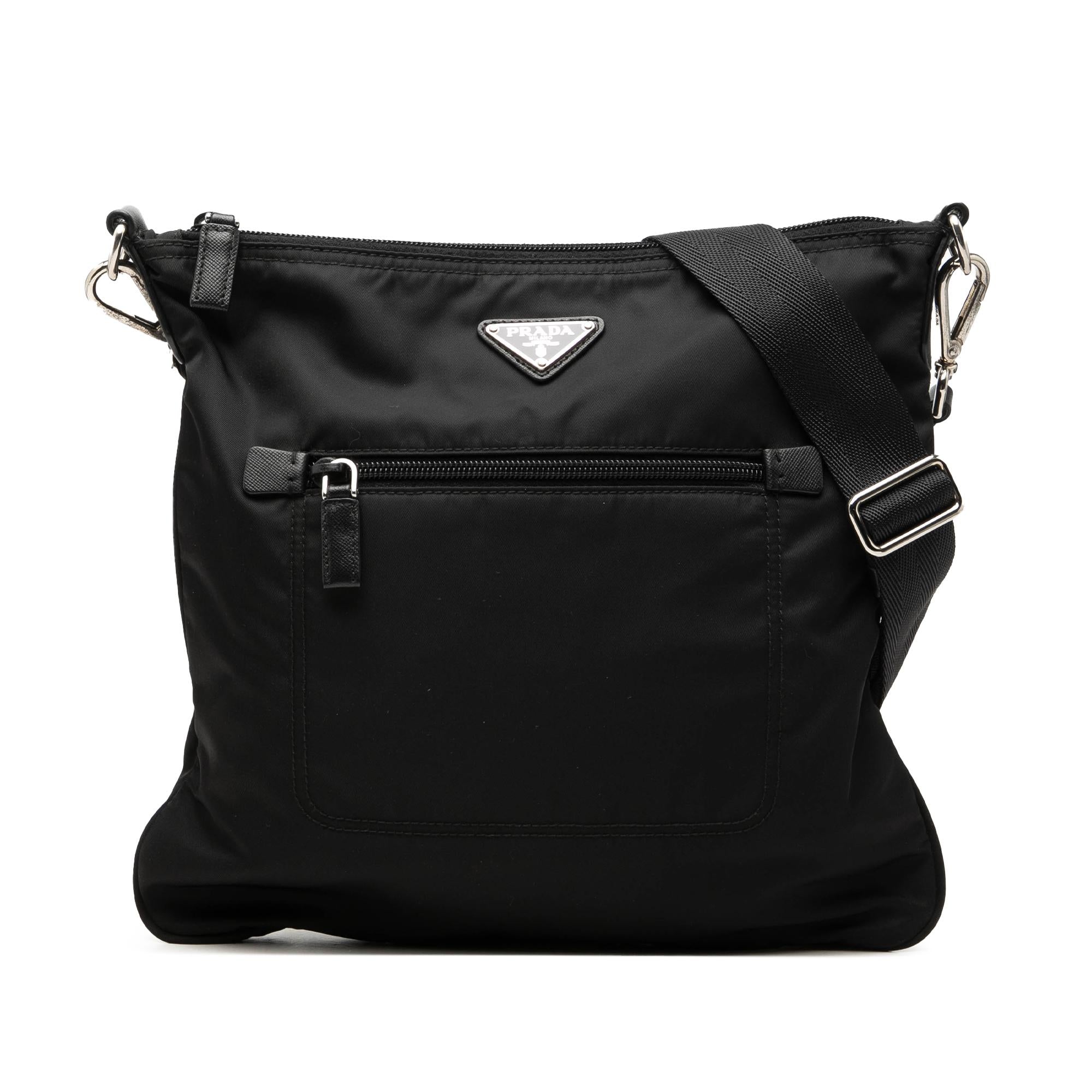 Prada Tessuto Zip Top Crossbody