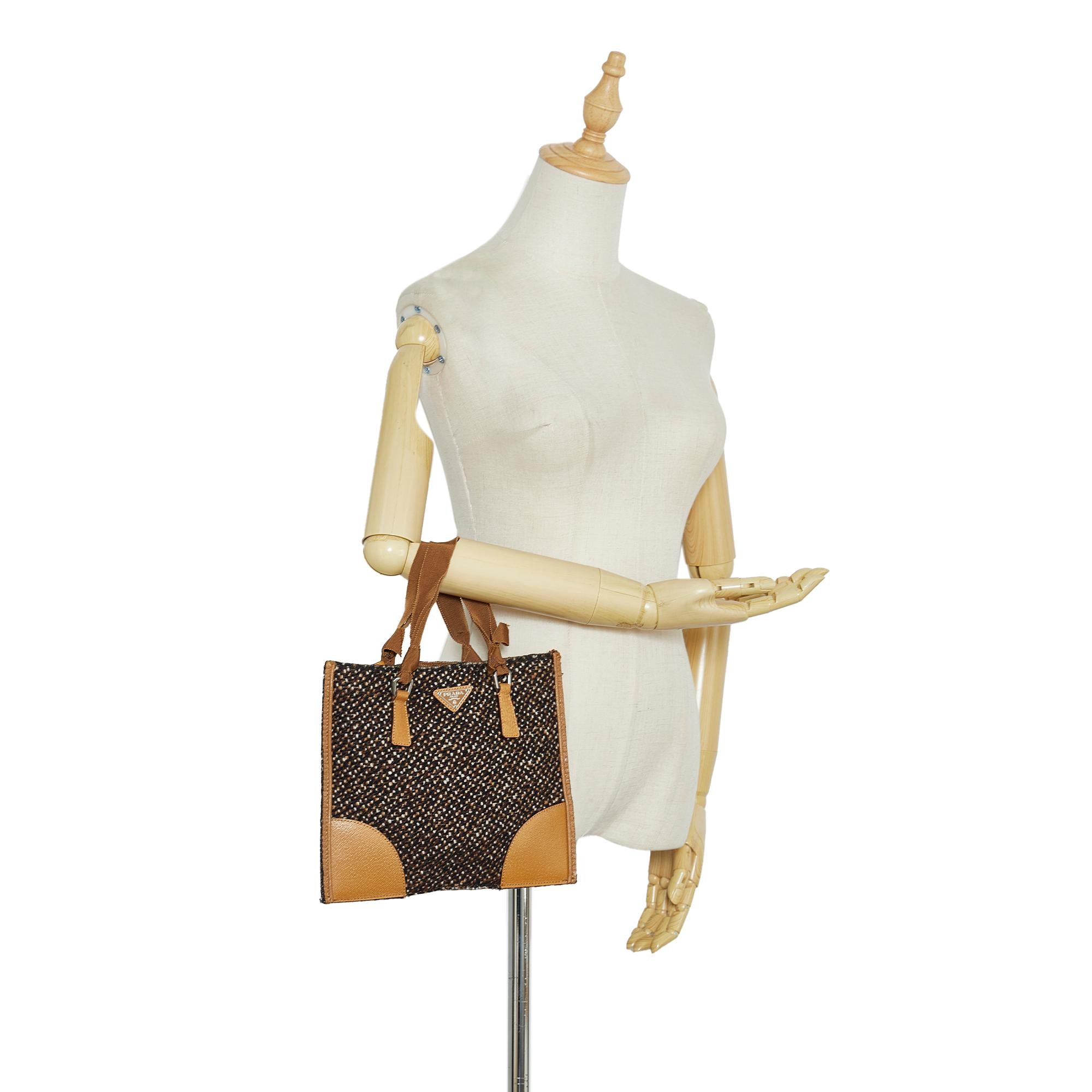 Prada Tweed Handbag (SHG-9kiMLy)