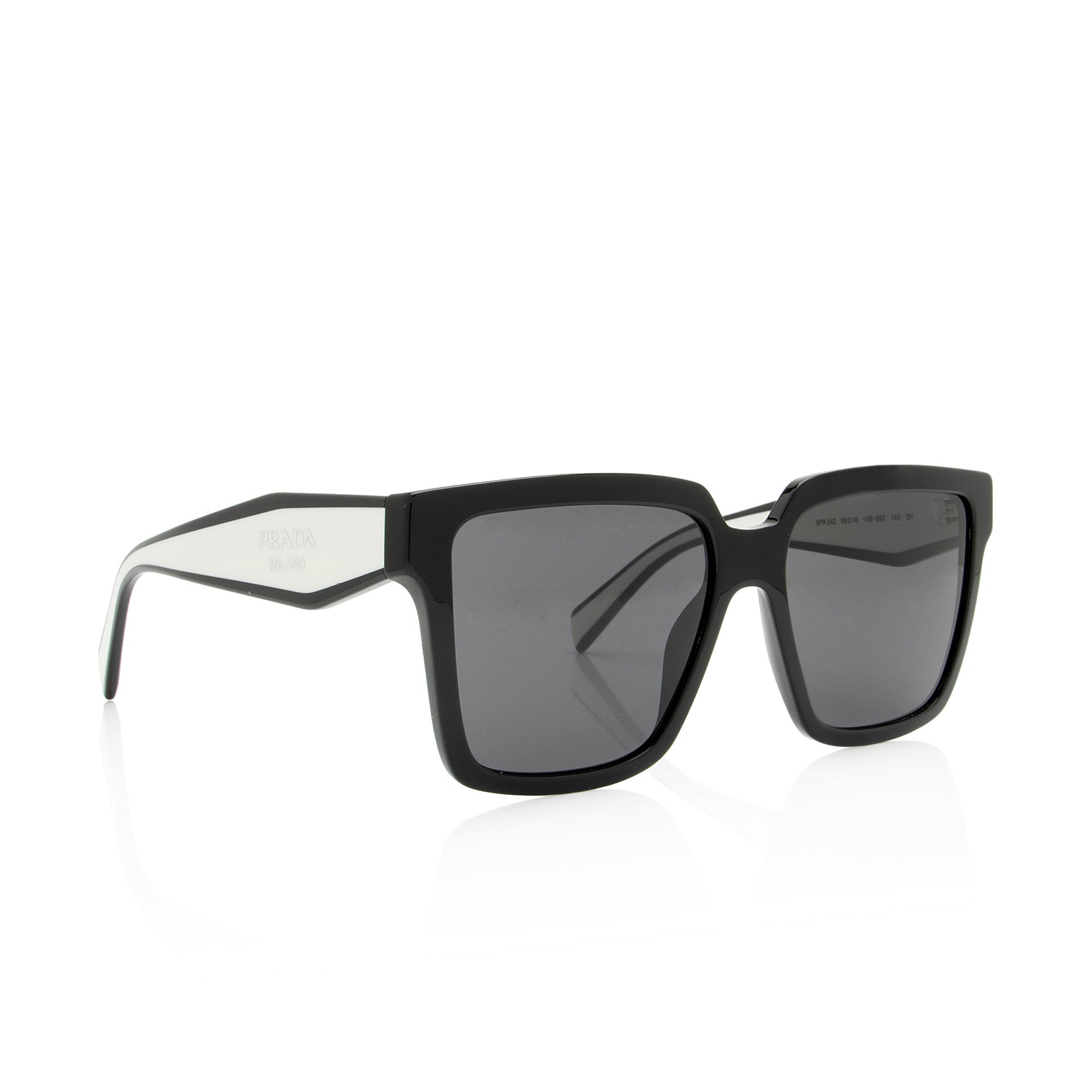 Prada Two Tone Logo Square Sunglasses