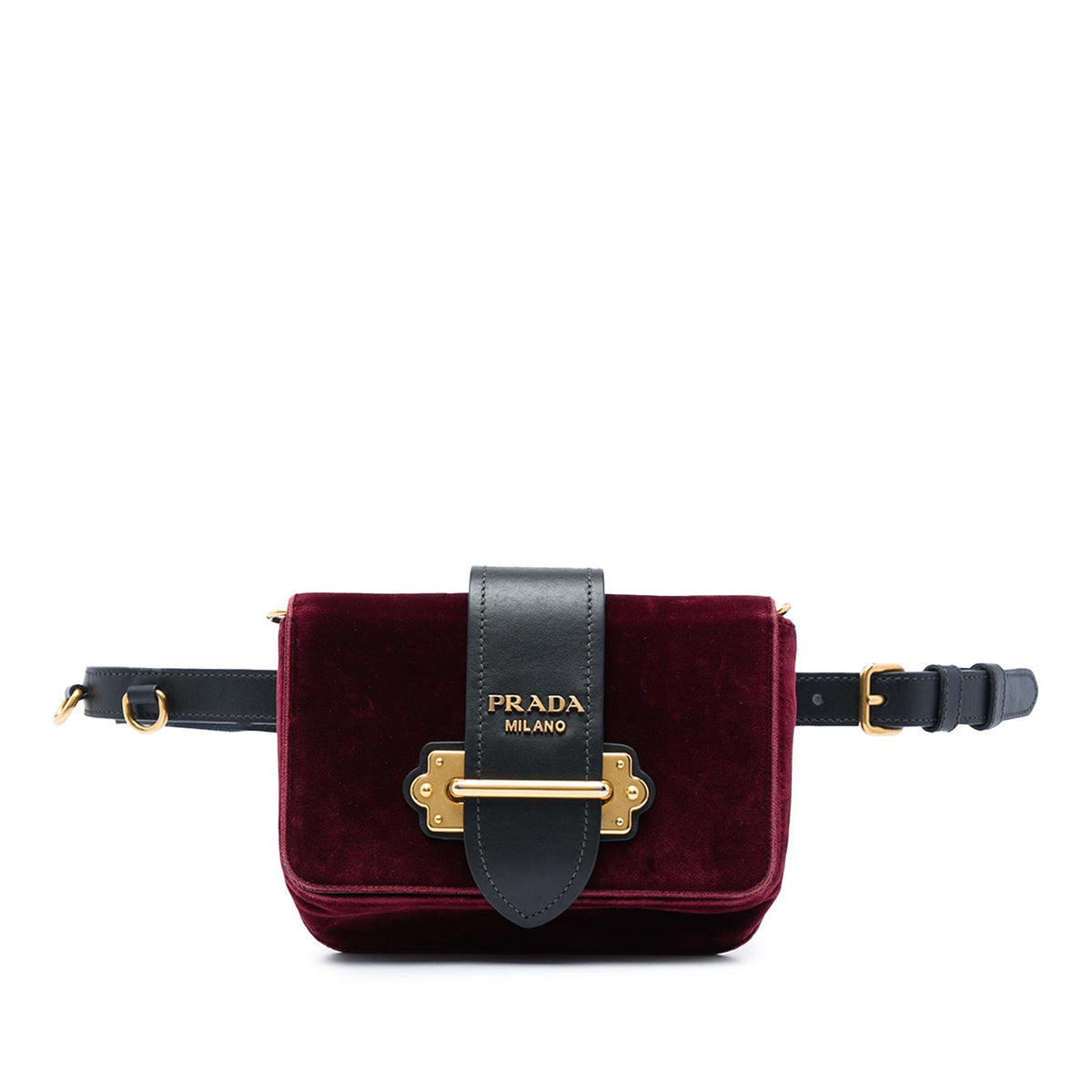 Prada Velvet Cahier Convertible Belt Bag