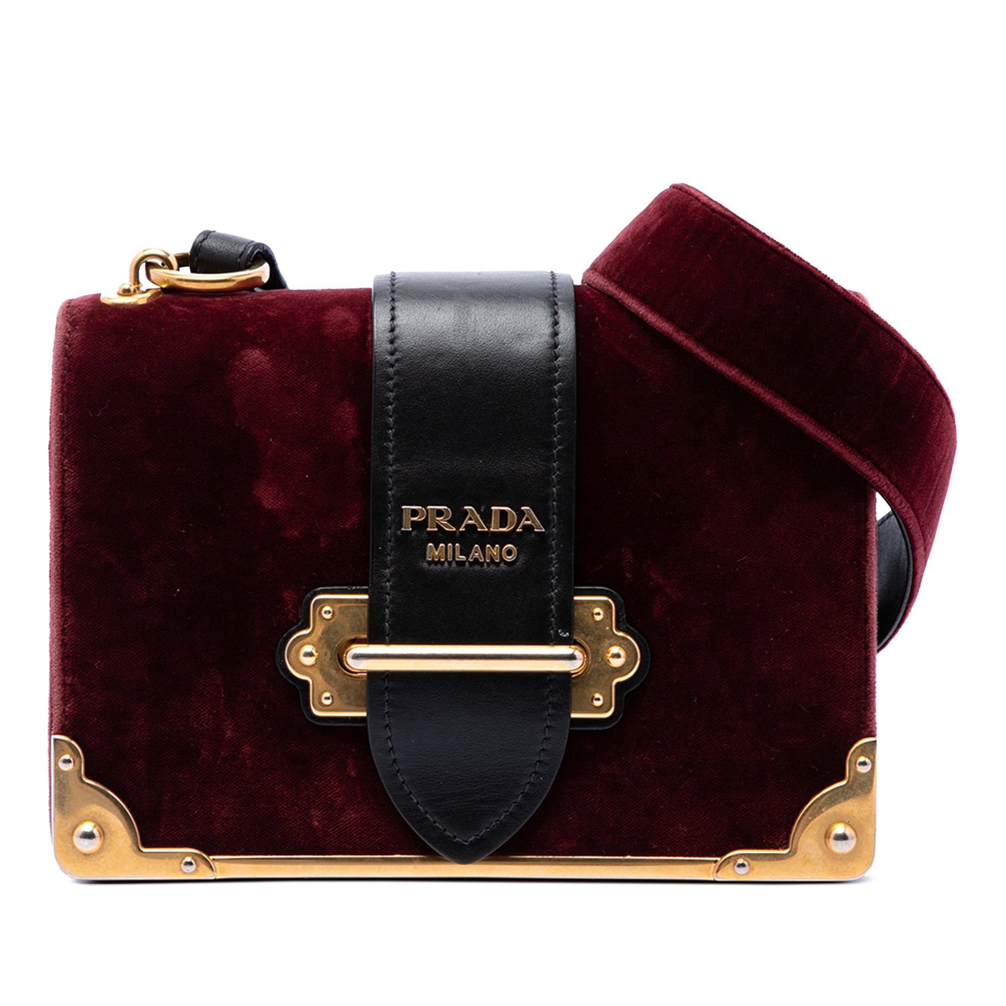 Prada Velvet Cahier Crossbody