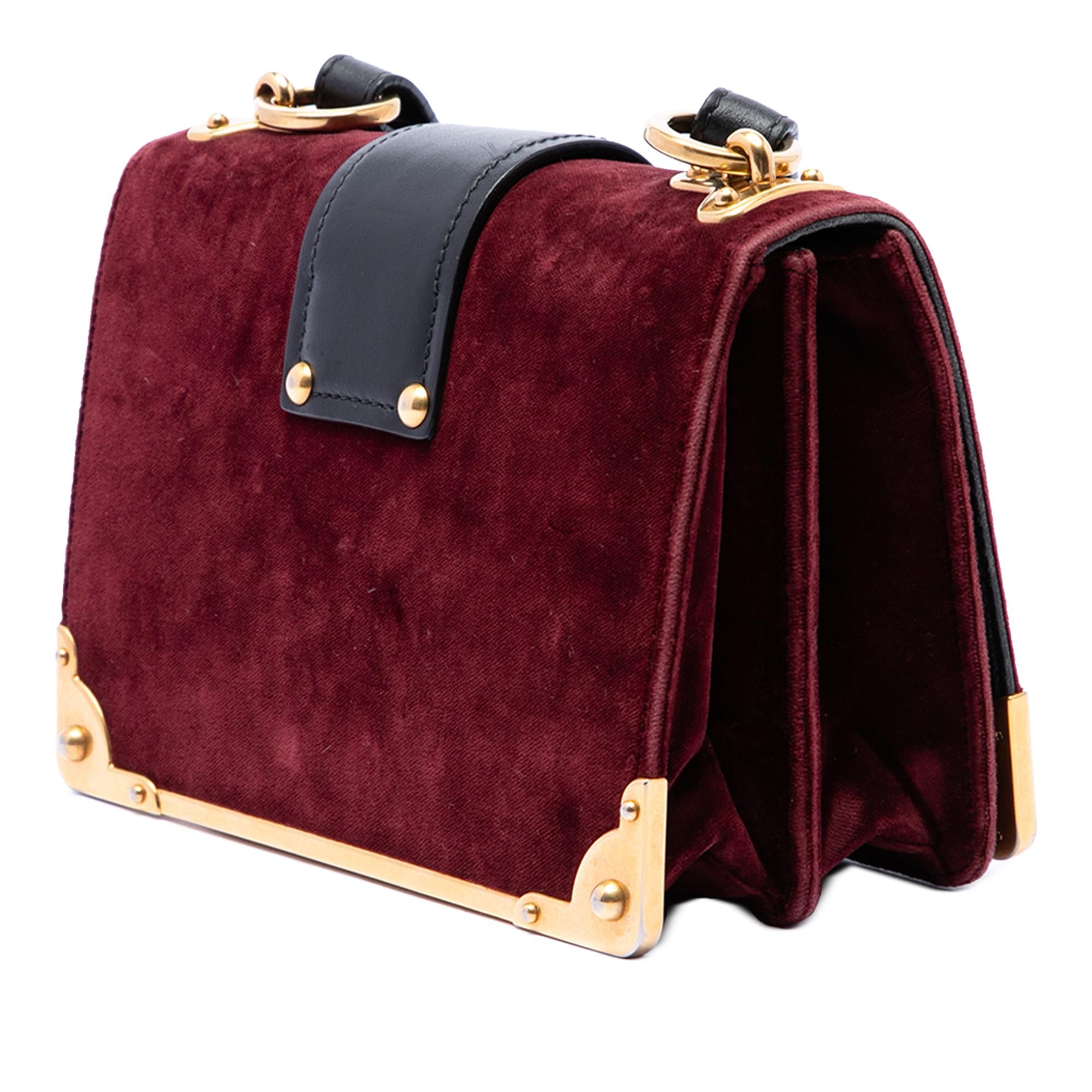 Prada Velvet Cahier Crossbody