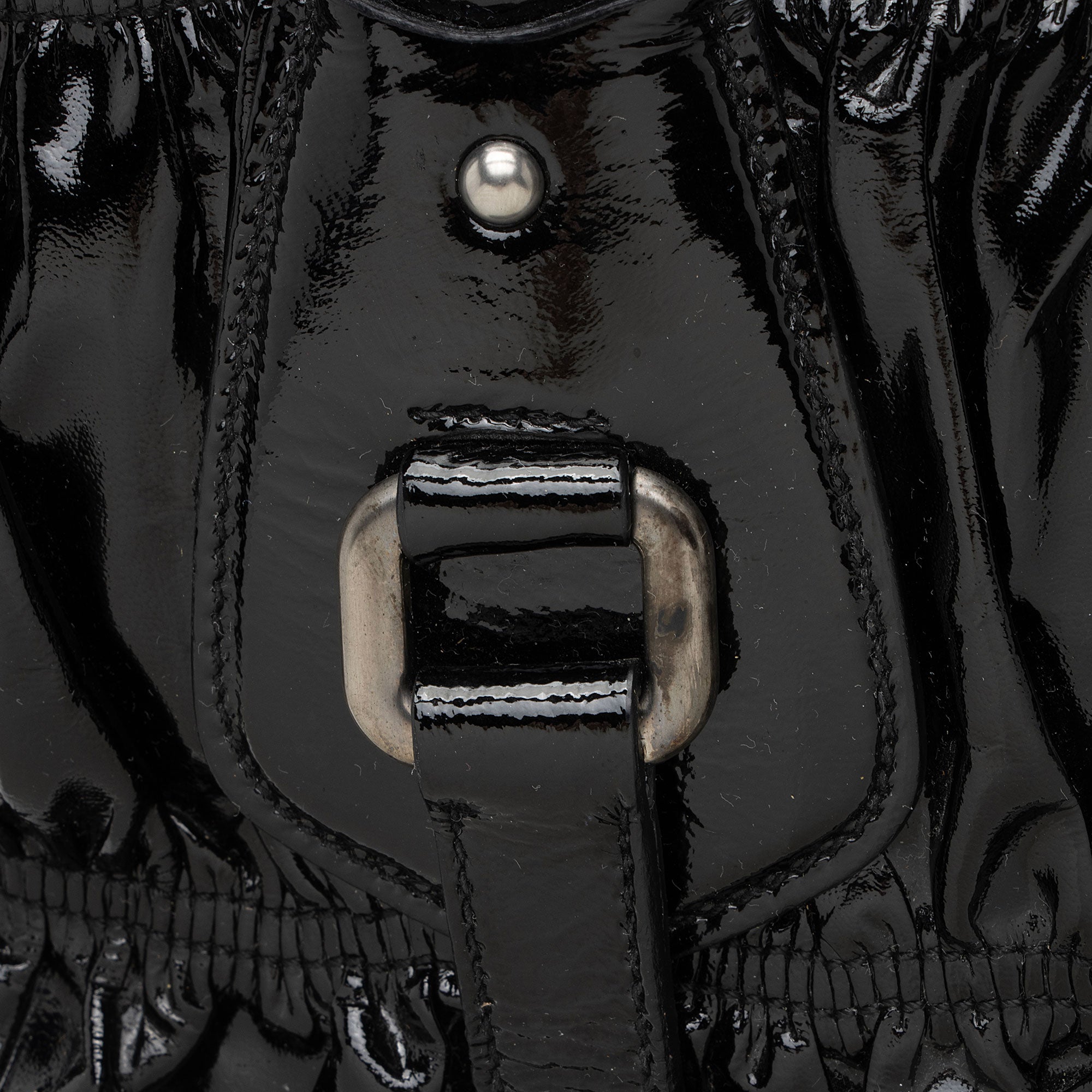 Prada Vernice Gaufre Large Satchel