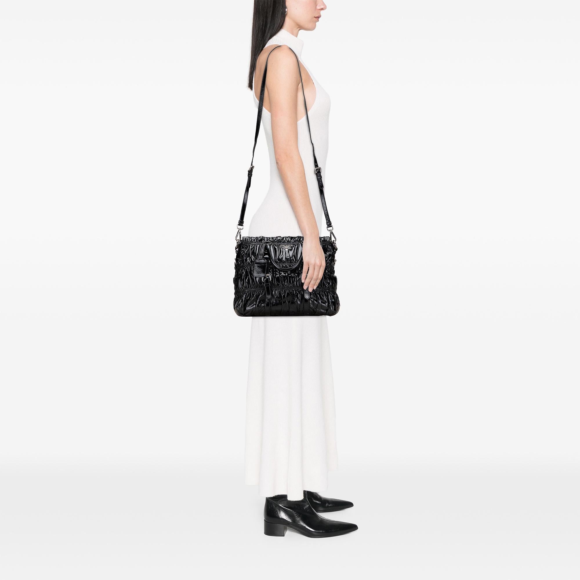 Prada Vernice Gaufre Satchel
