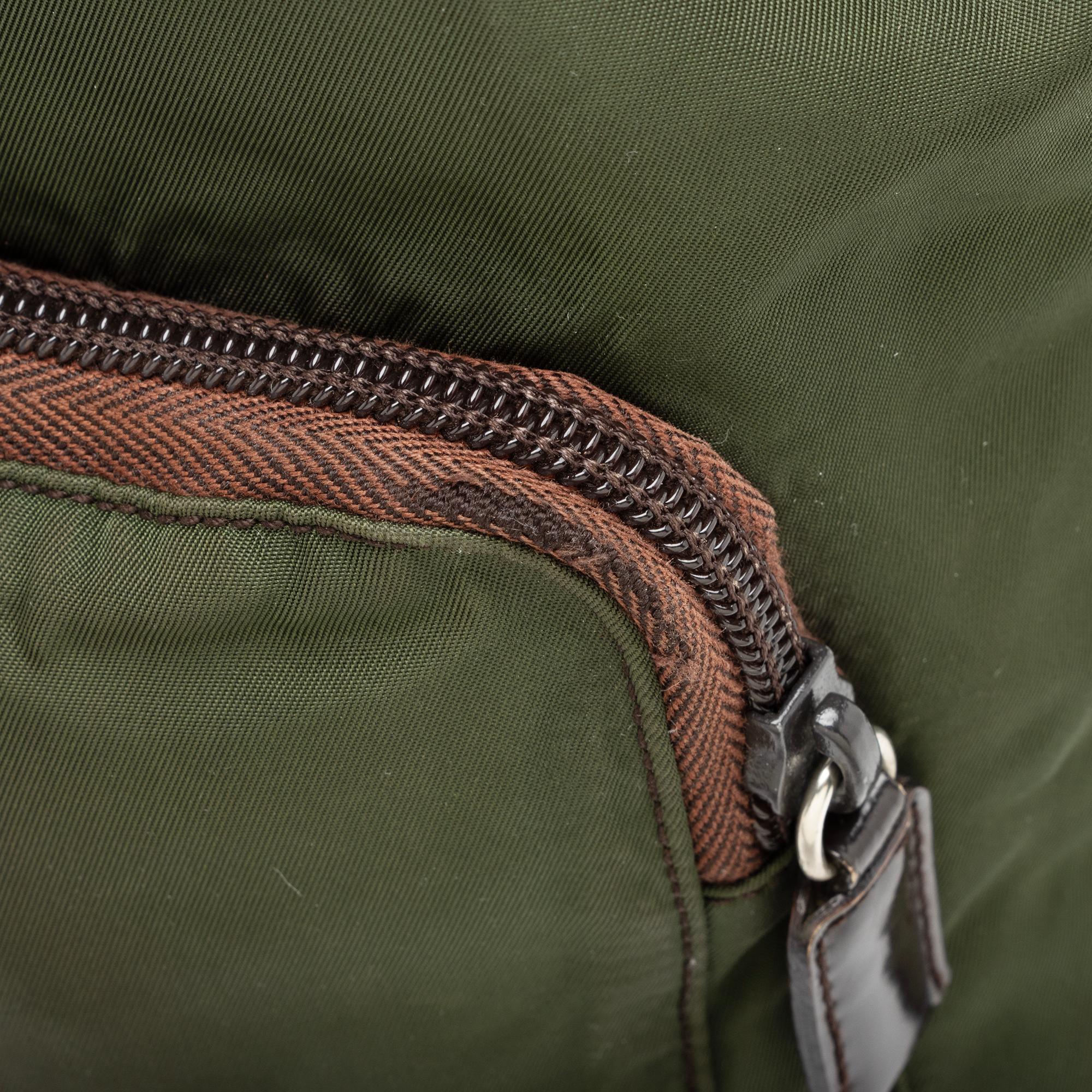 Prada Vintage Tessuto Double Pocket Small Backpack (SHF-23923)