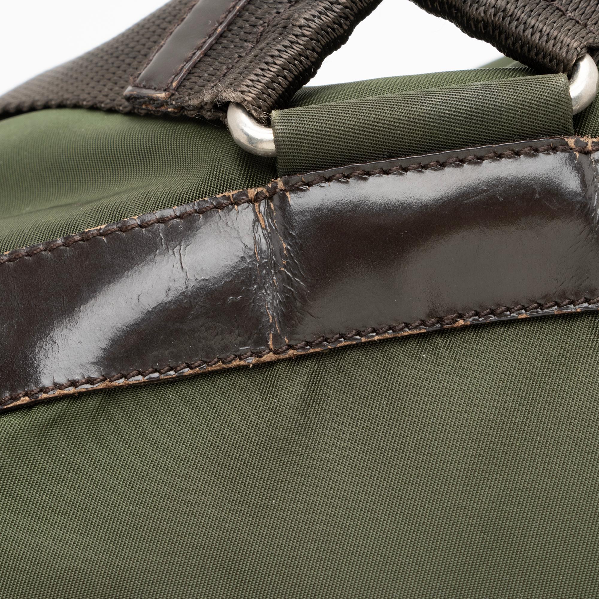 Prada Vintage Tessuto Double Pocket Small Backpack (SHF-23923)