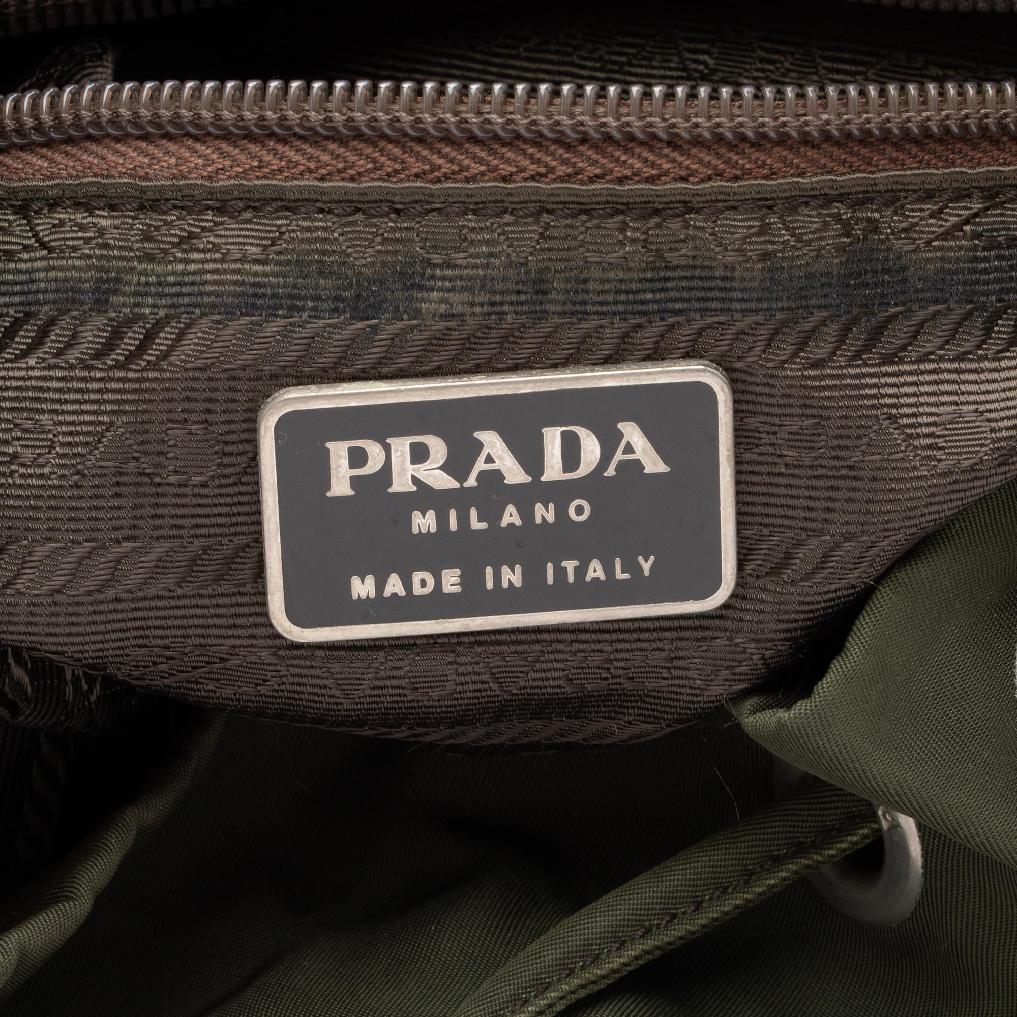 Prada Vintage Tessuto Double Pocket Small Backpack (SHF-23923)