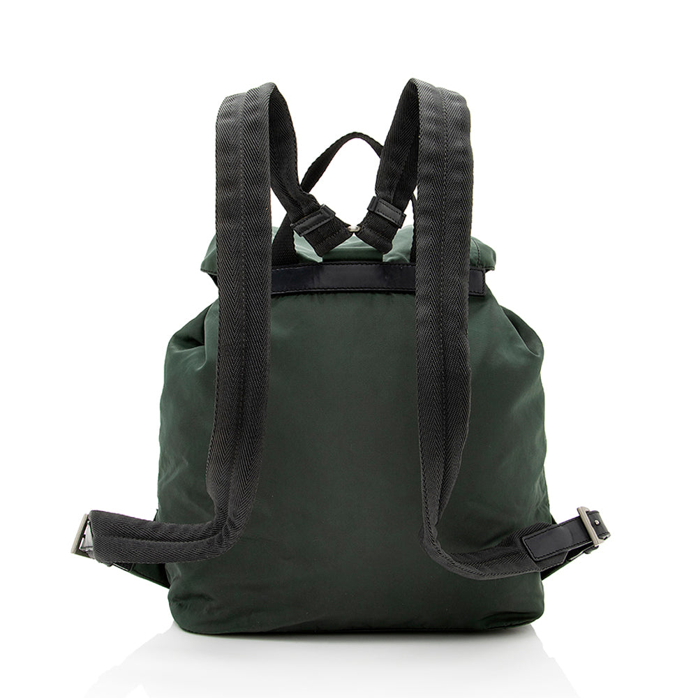Prada Vintage Tessuto Drawstring Backpack