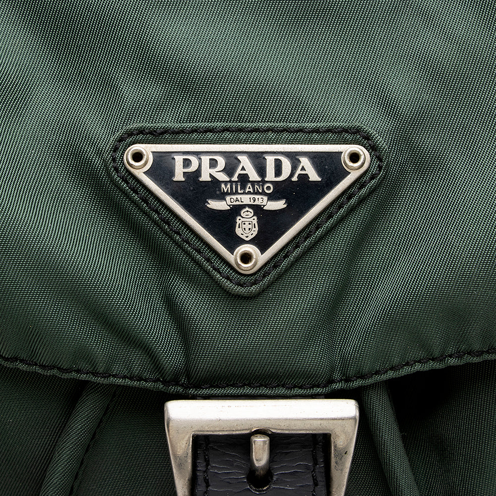 Prada Vintage Tessuto Drawstring Backpack