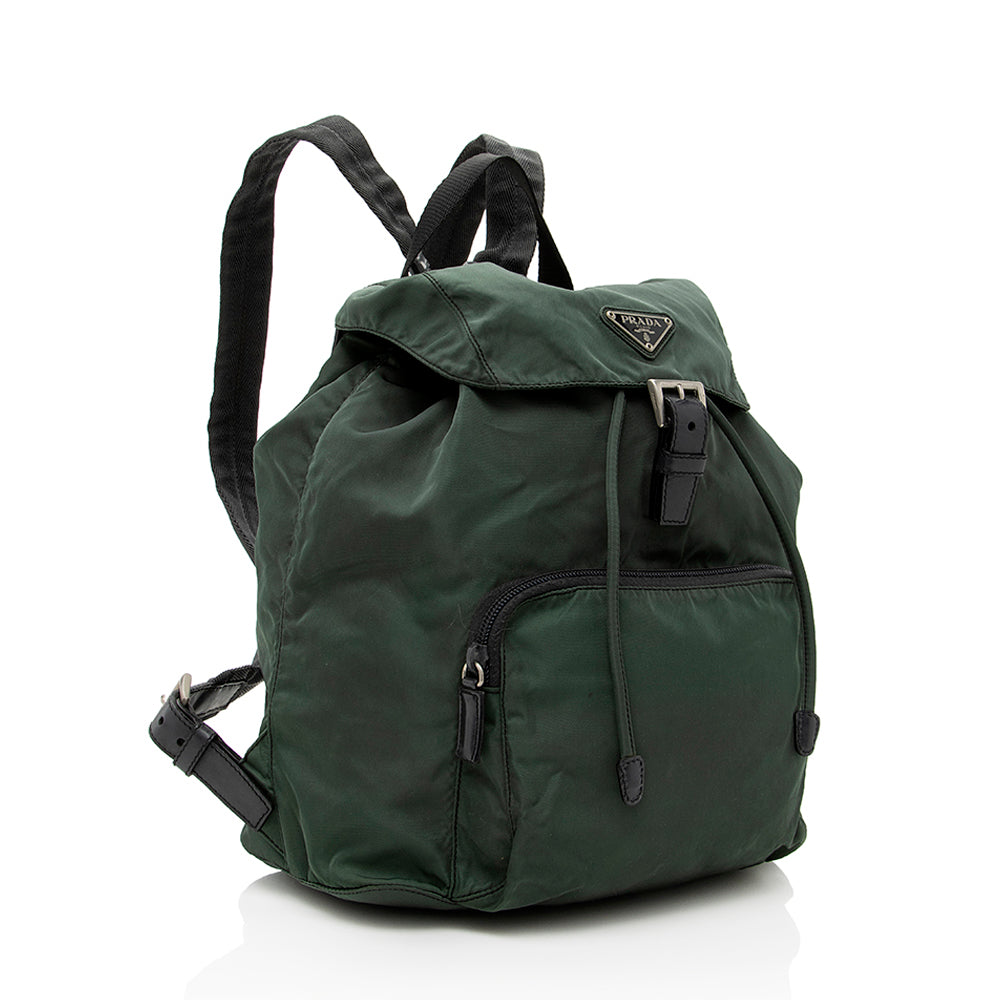Prada Vintage Tessuto Drawstring Backpack