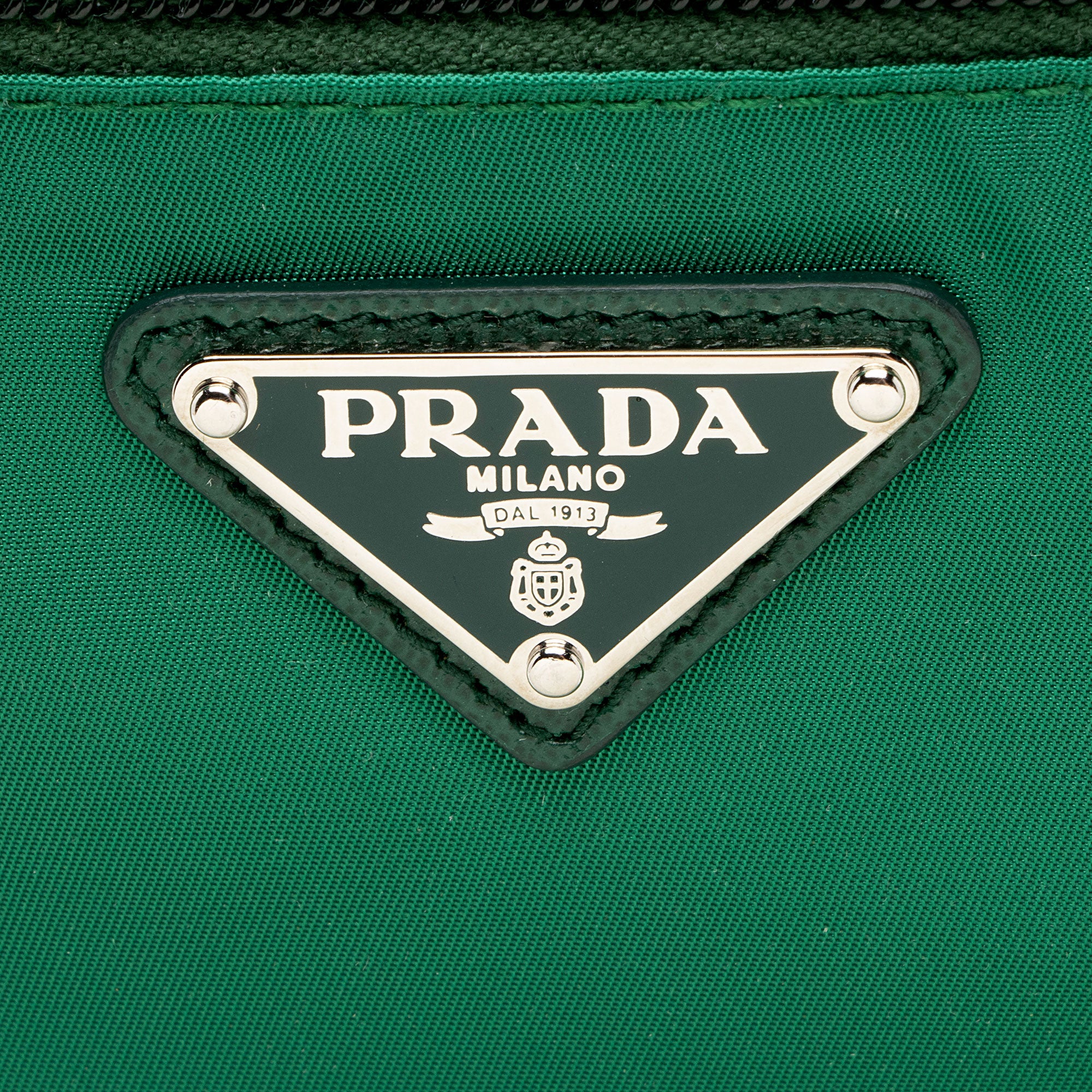 Prada Vintage Tessuto Zip Messenger