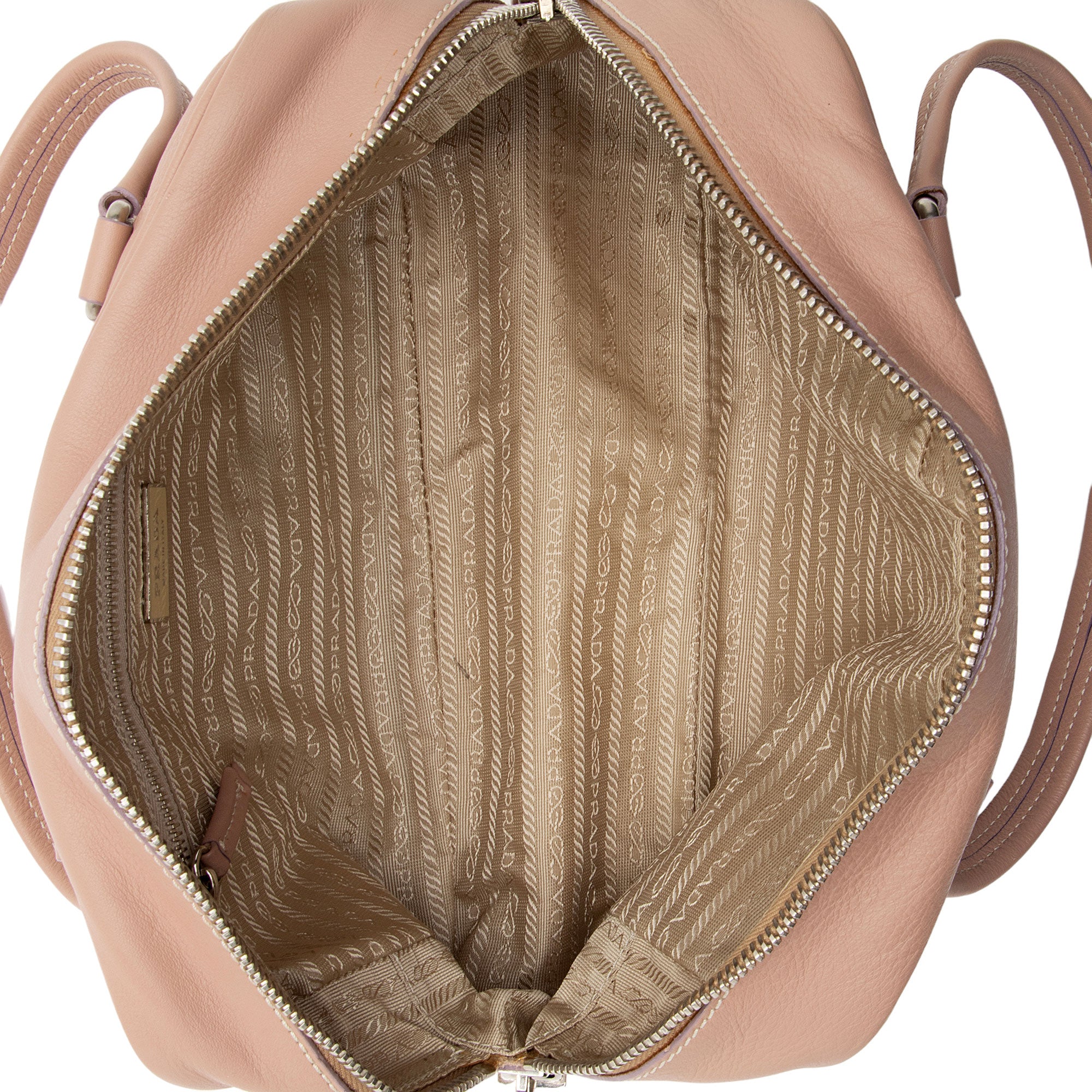 Prada Vitello Daino Bauletto Satchel (SHF-YjLumA)