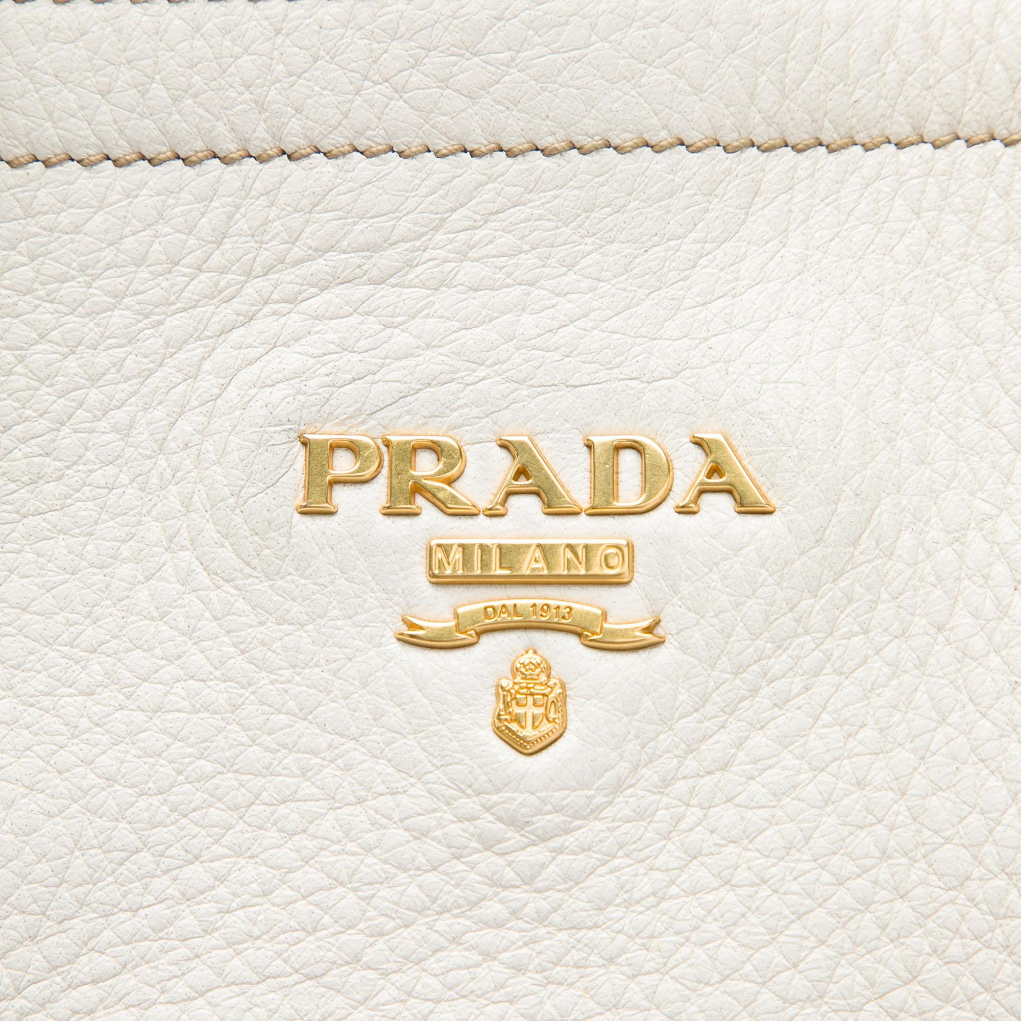 Prada Vitello Daino Convertible Tote