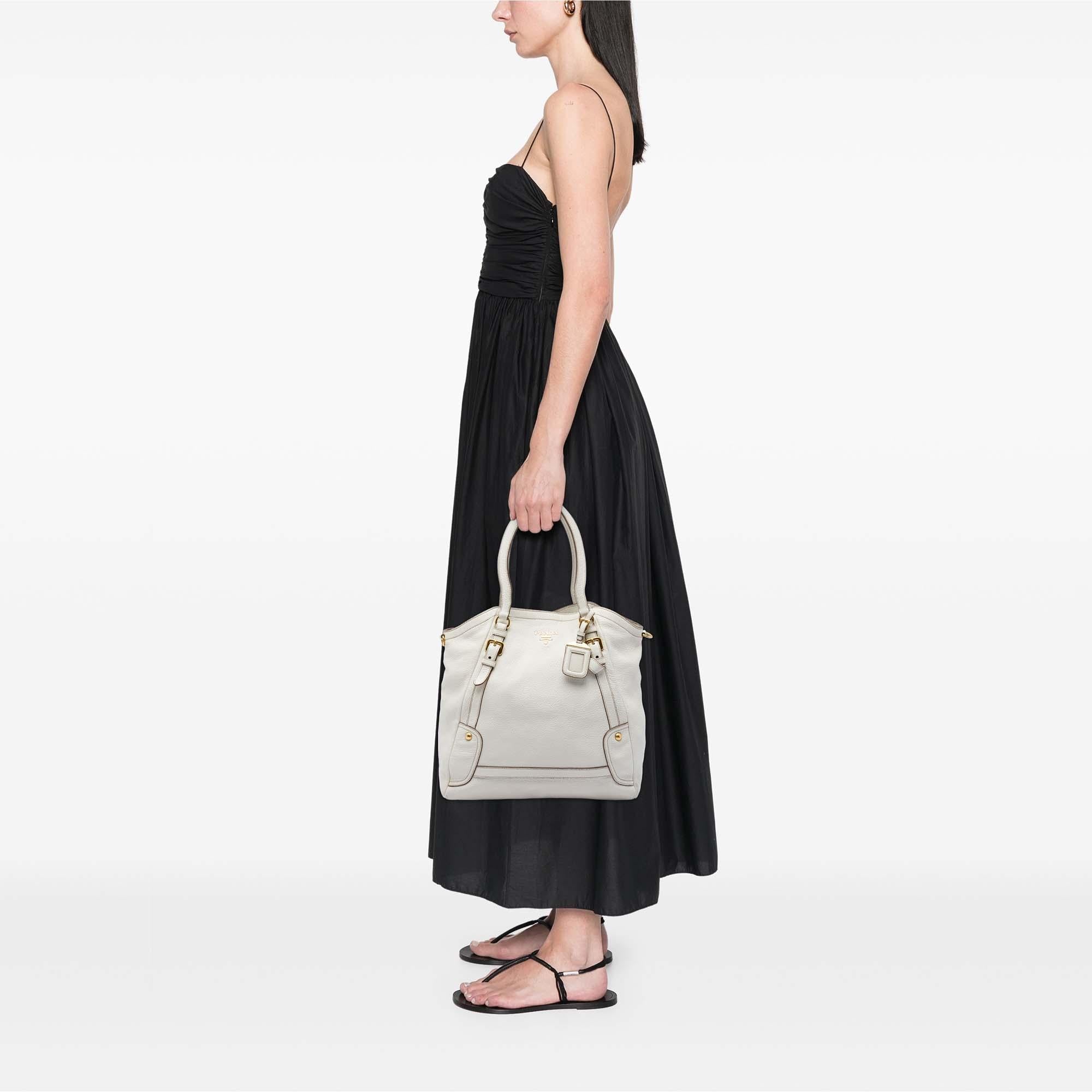 Prada Vitello Daino Convertible Tote