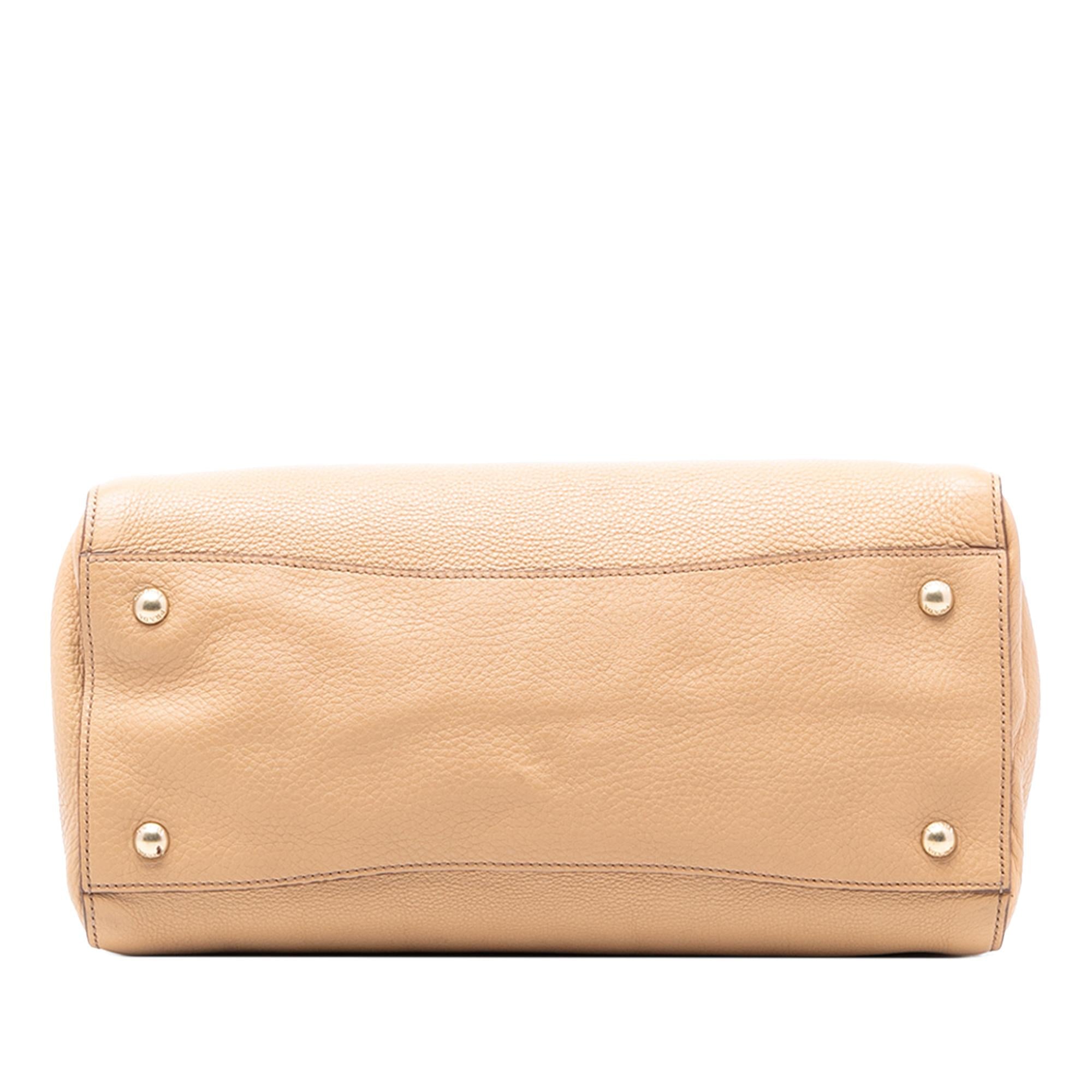 Prada Vitello Daino Cuir Frame Convertible Tote