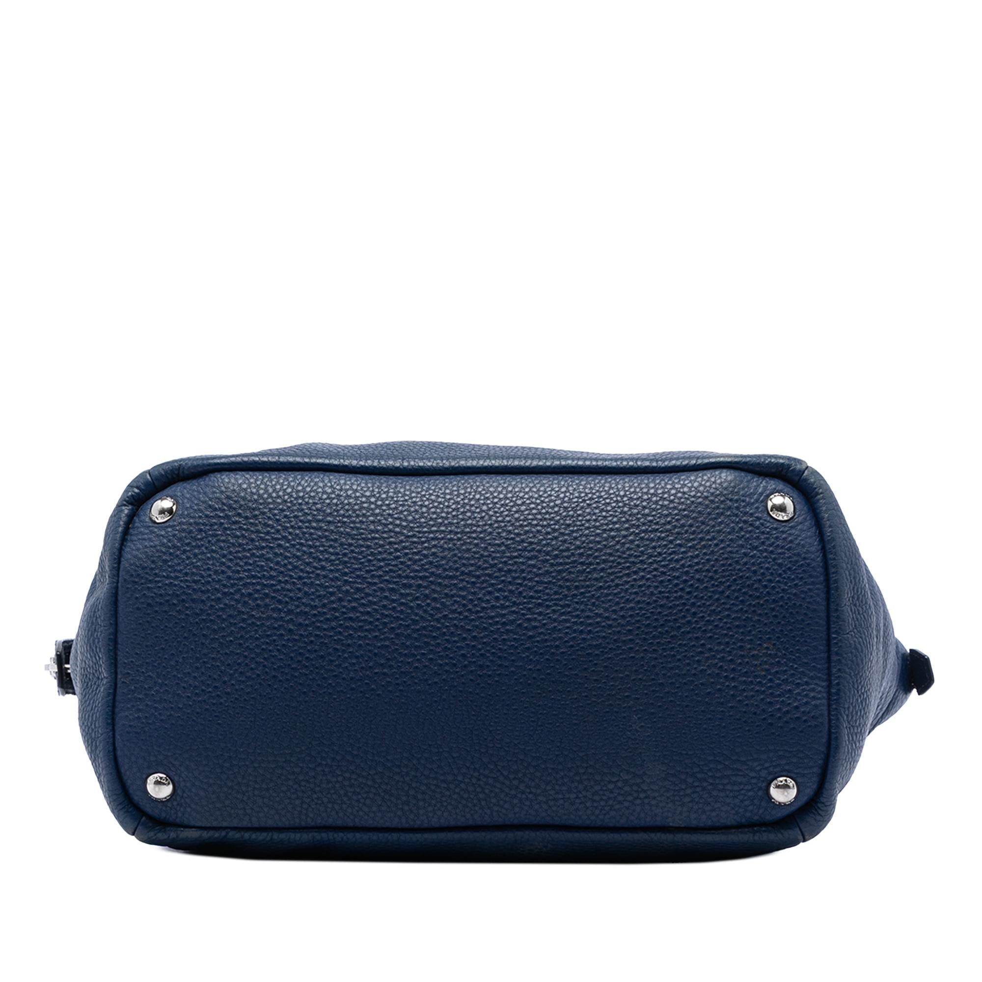 Prada Vitello Daino Double Handle Satchel