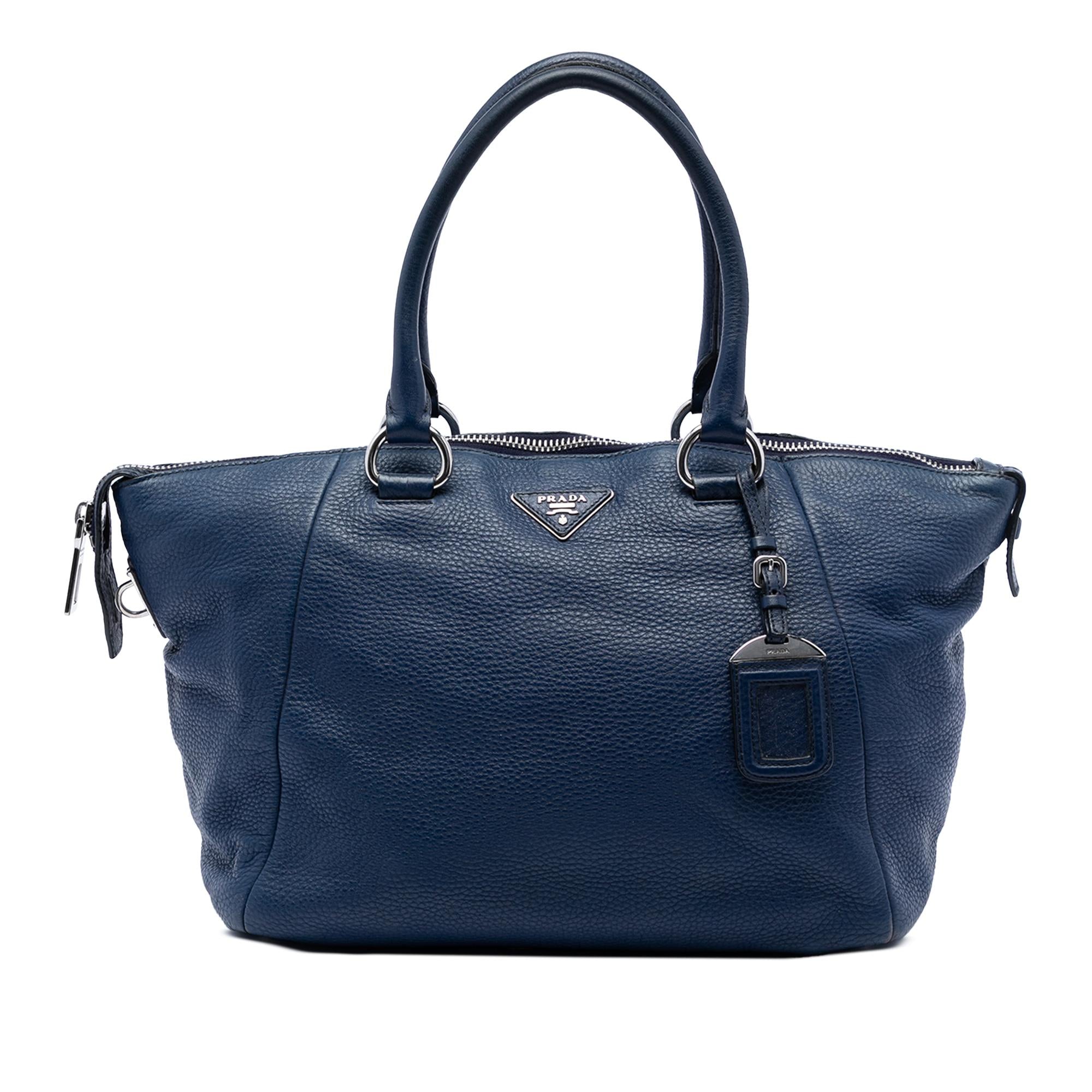 Prada Vitello Daino Double Handle Satchel