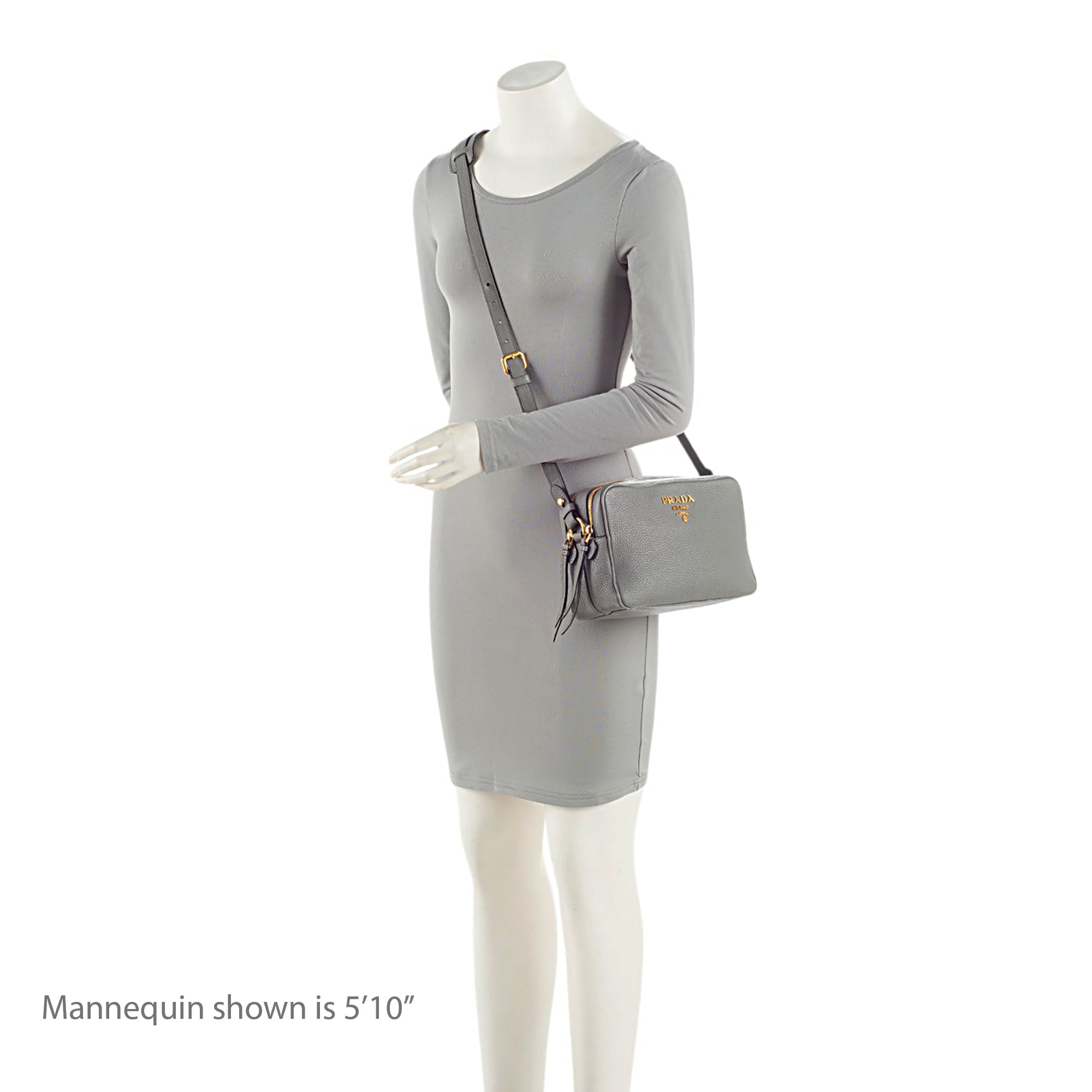 Prada Vitello Daino Double Zip Camera Bag