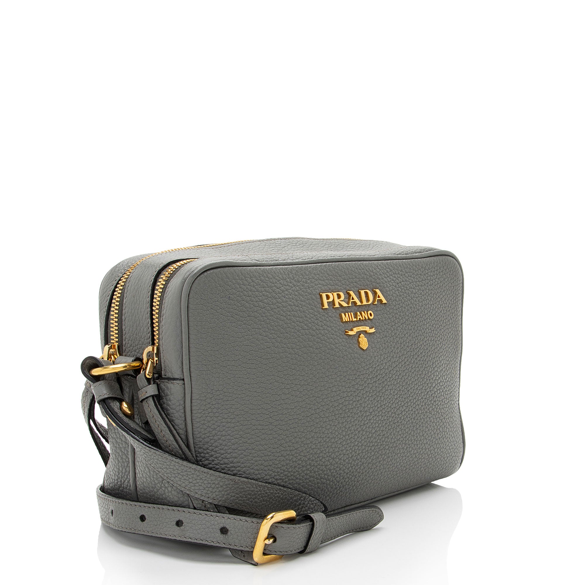 Prada Vitello Daino Double Zip Camera Bag