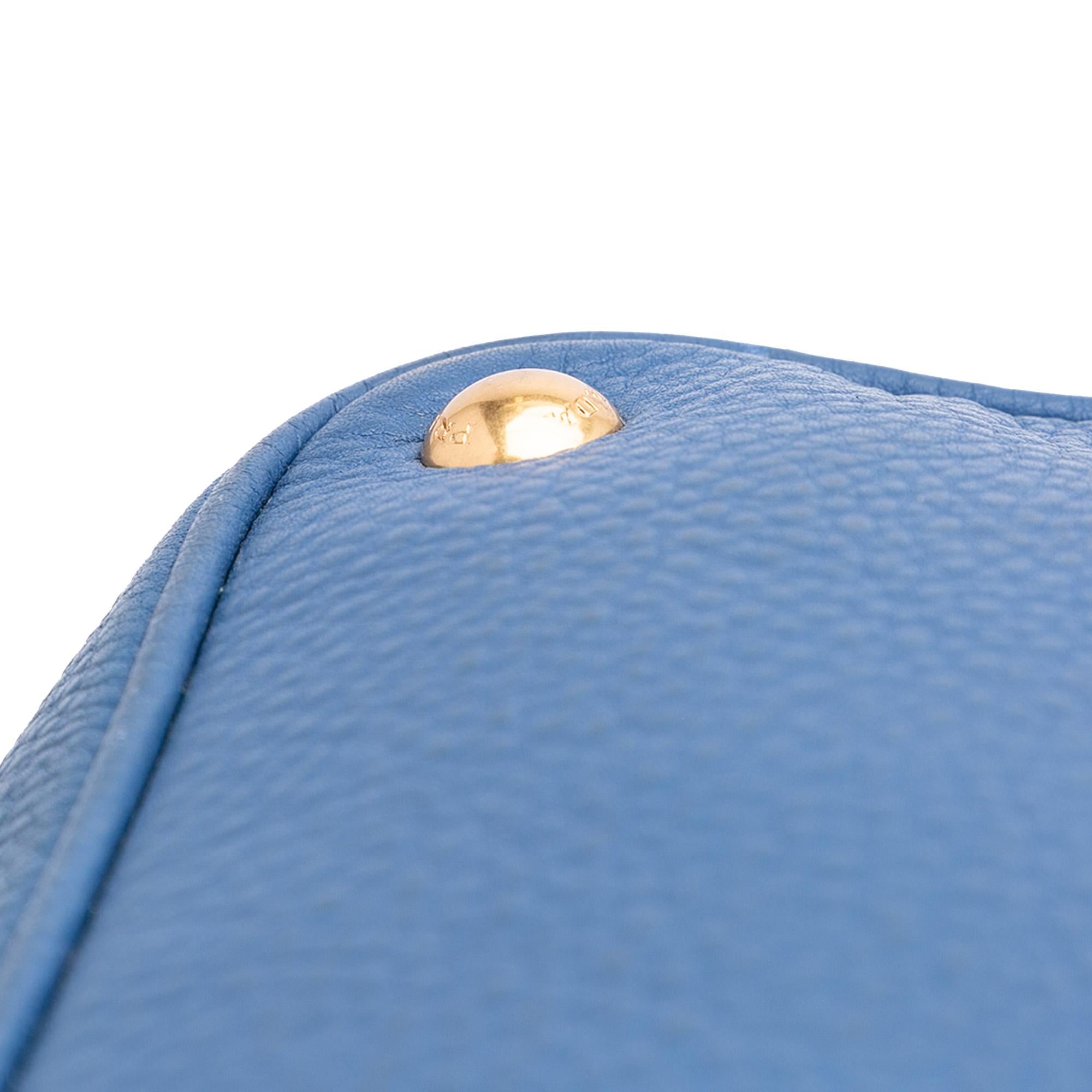 Prada Vitello Daino Double Zip Convertible Tote