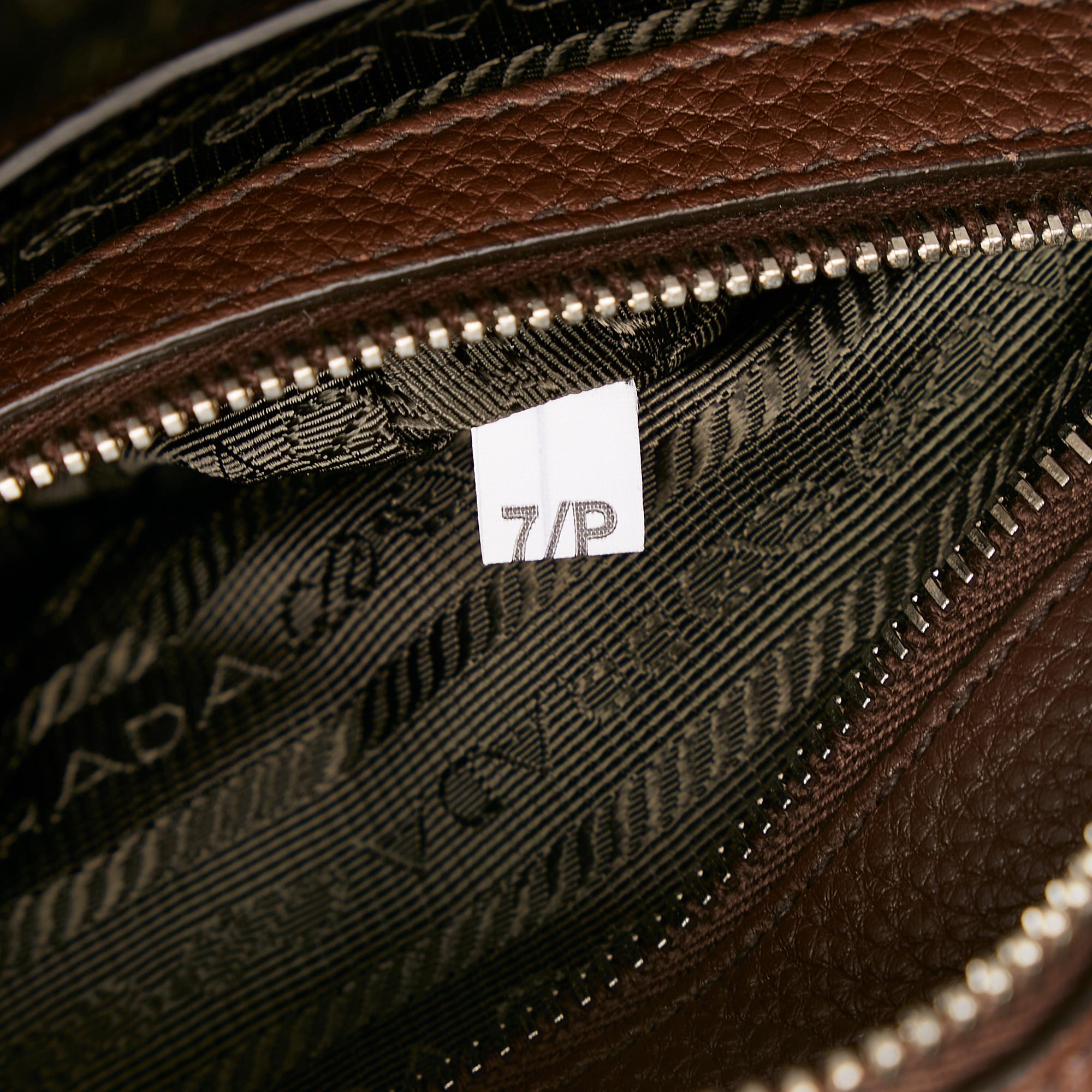 Prada Vitello Daino Front Pocket Boston (SHG-35131)