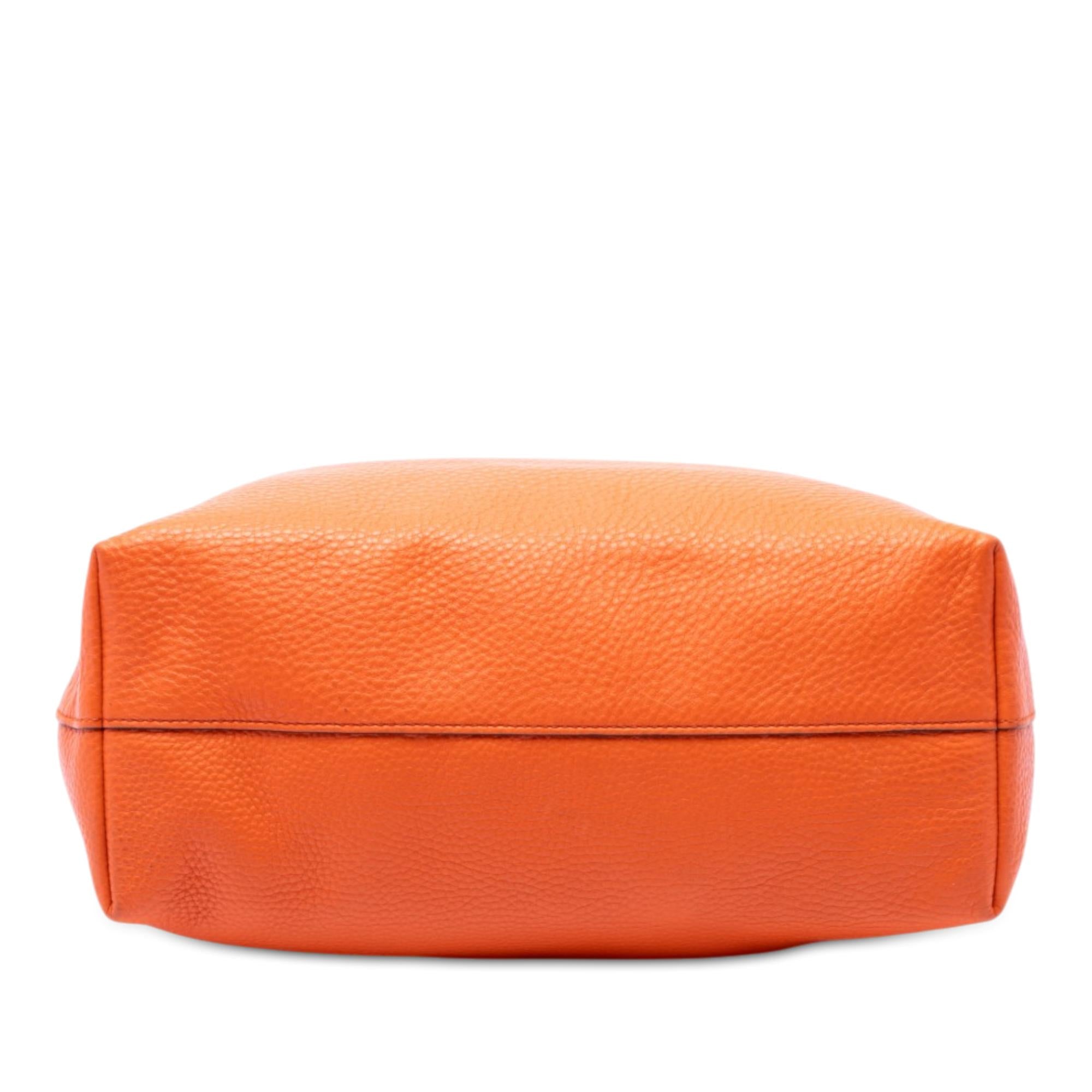 Prada Vitello Daino Front Pocket Open Convertible Tote