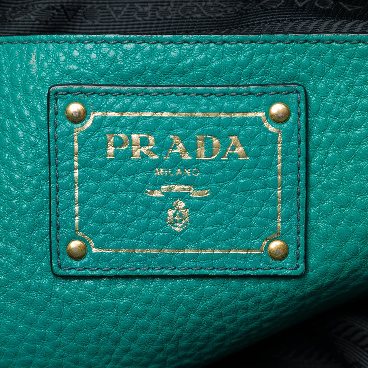Prada Vitello Daino Front Zip Open Convertible Tote