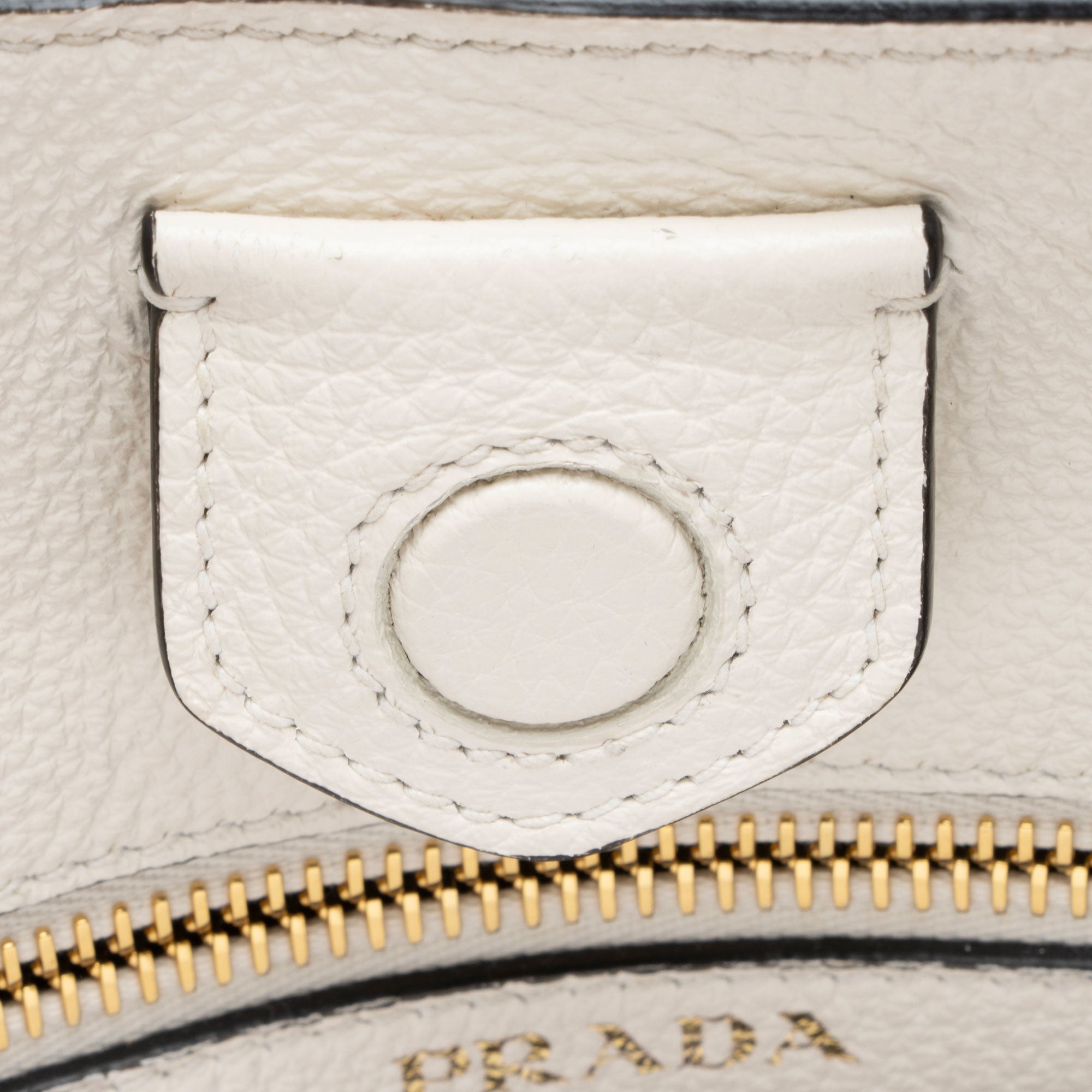 Prada Vitello Daino Logo Medium Soft Messenger