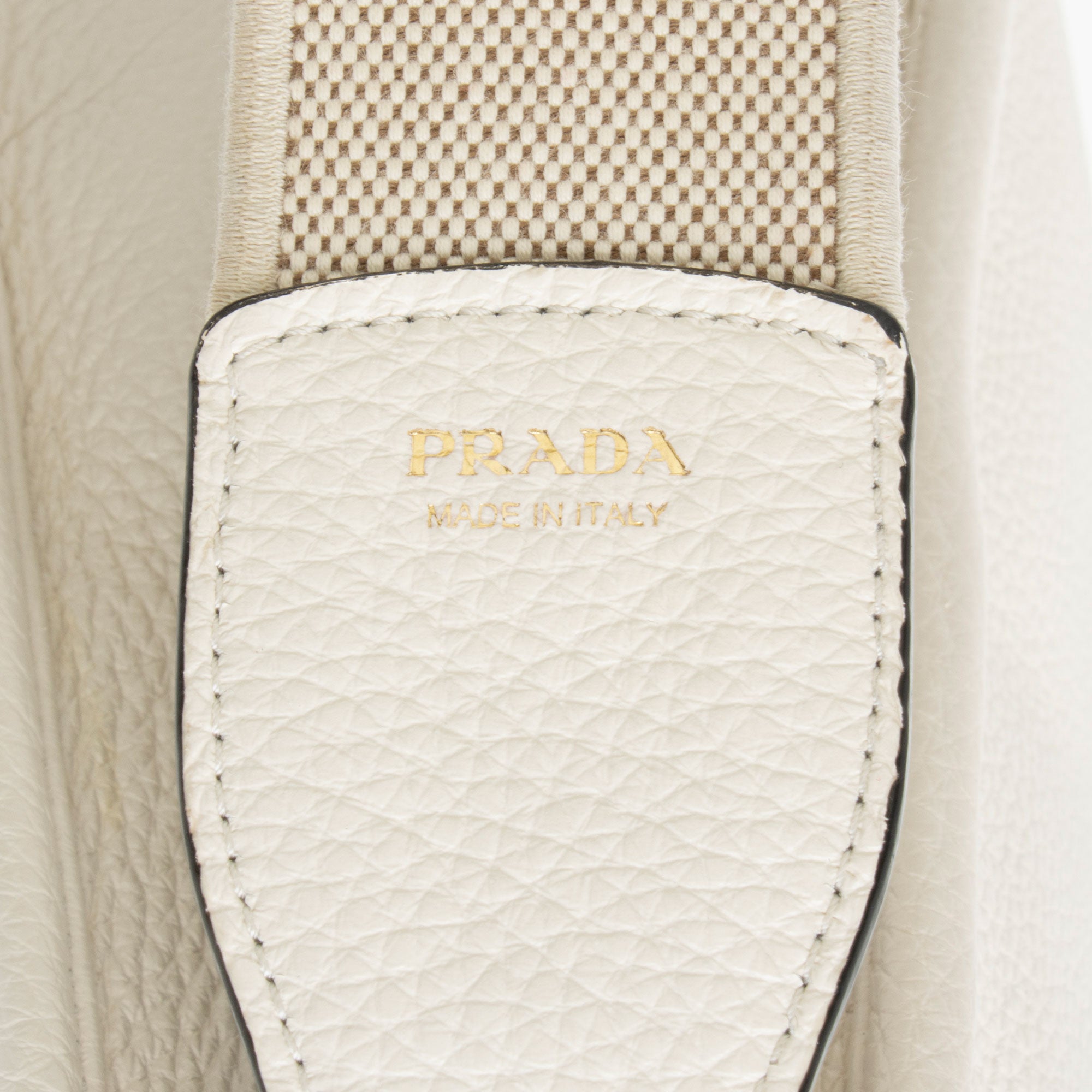 Prada Vitello Daino Logo Medium Soft Messenger