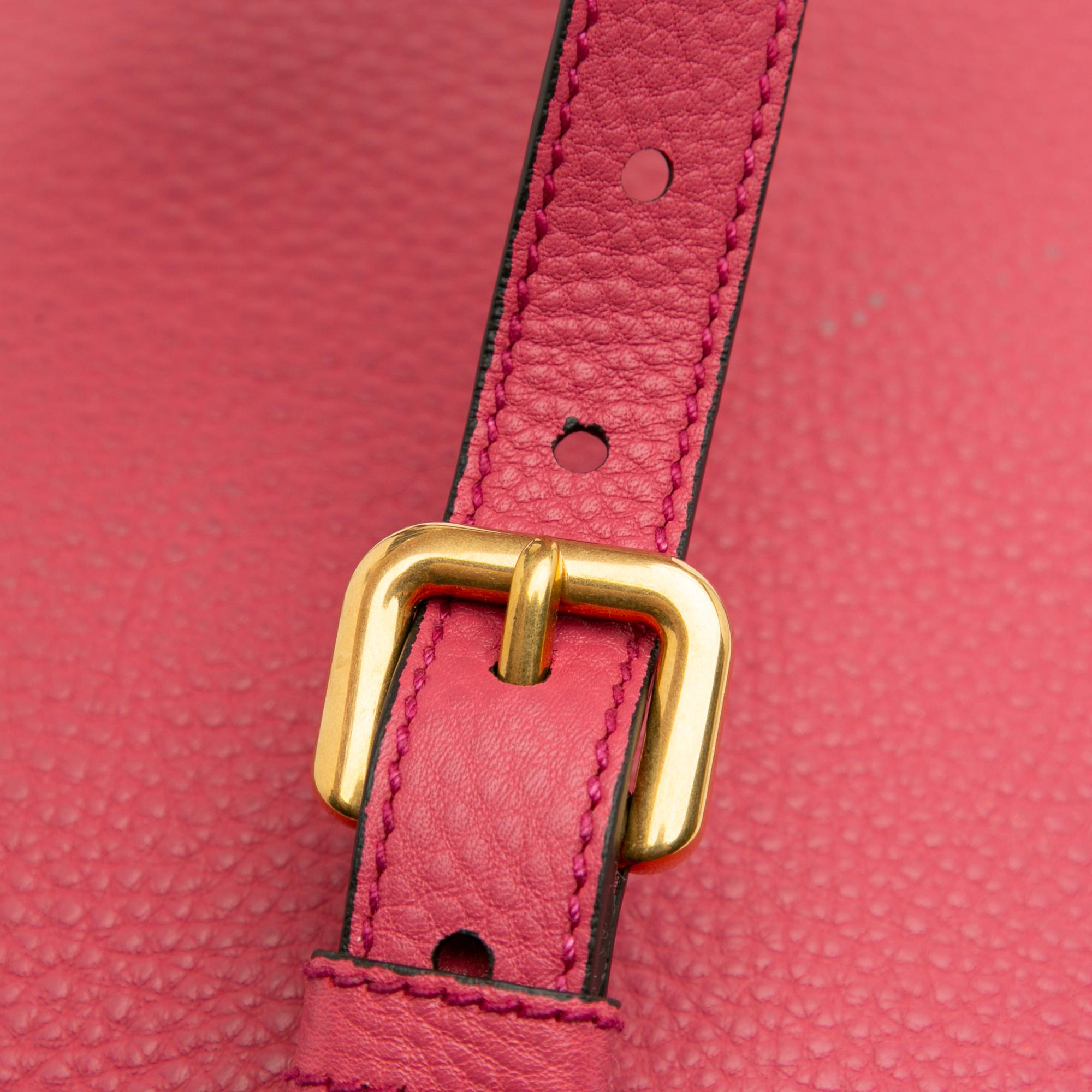 Prada Vitello Daino Open Convertible Tote