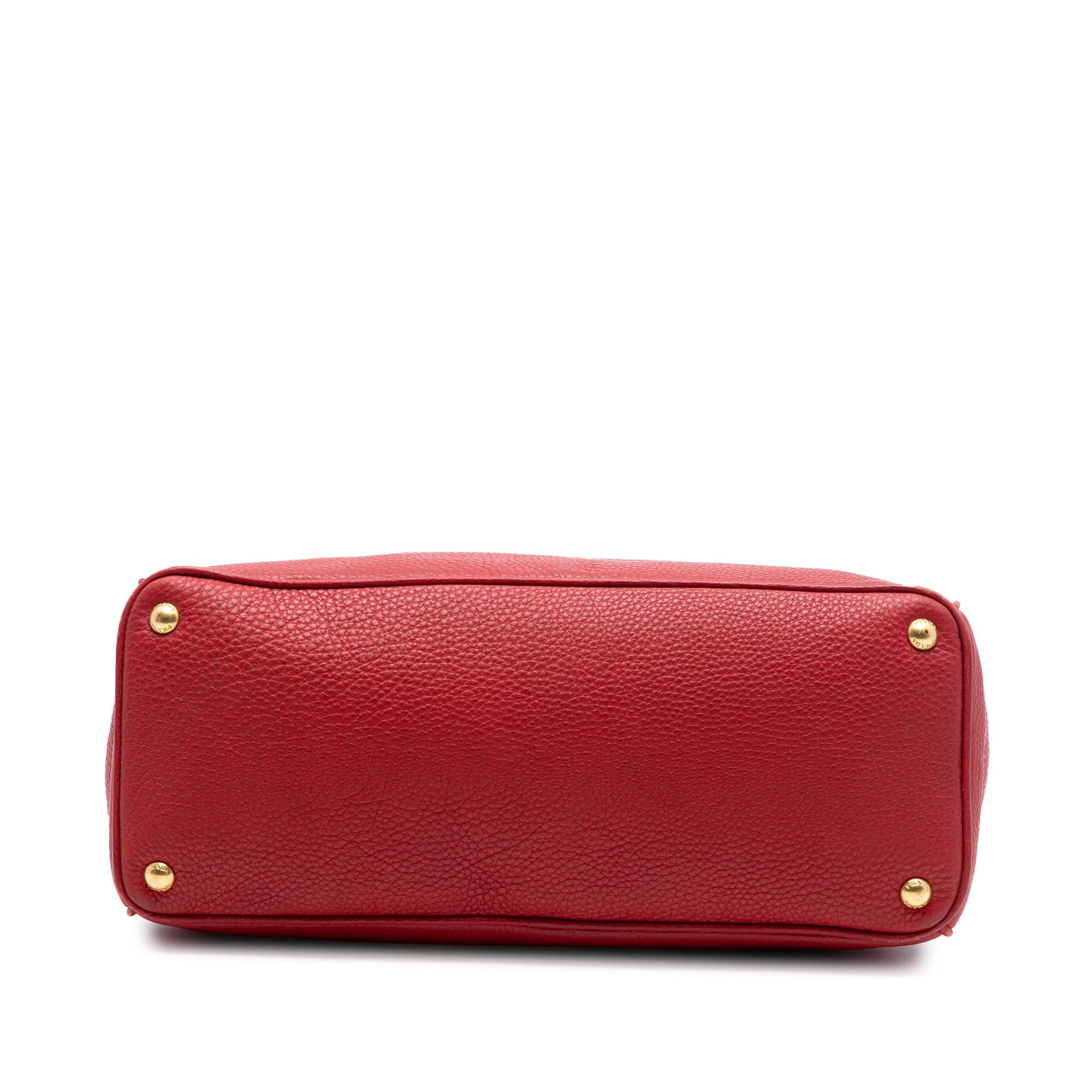 Prada Vitello Daino Open Convertible Tote
