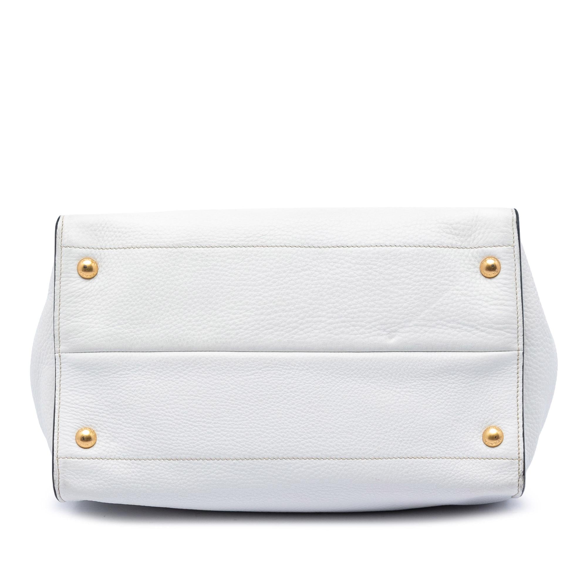 Prada Vitello Daino Open Convertible Tote